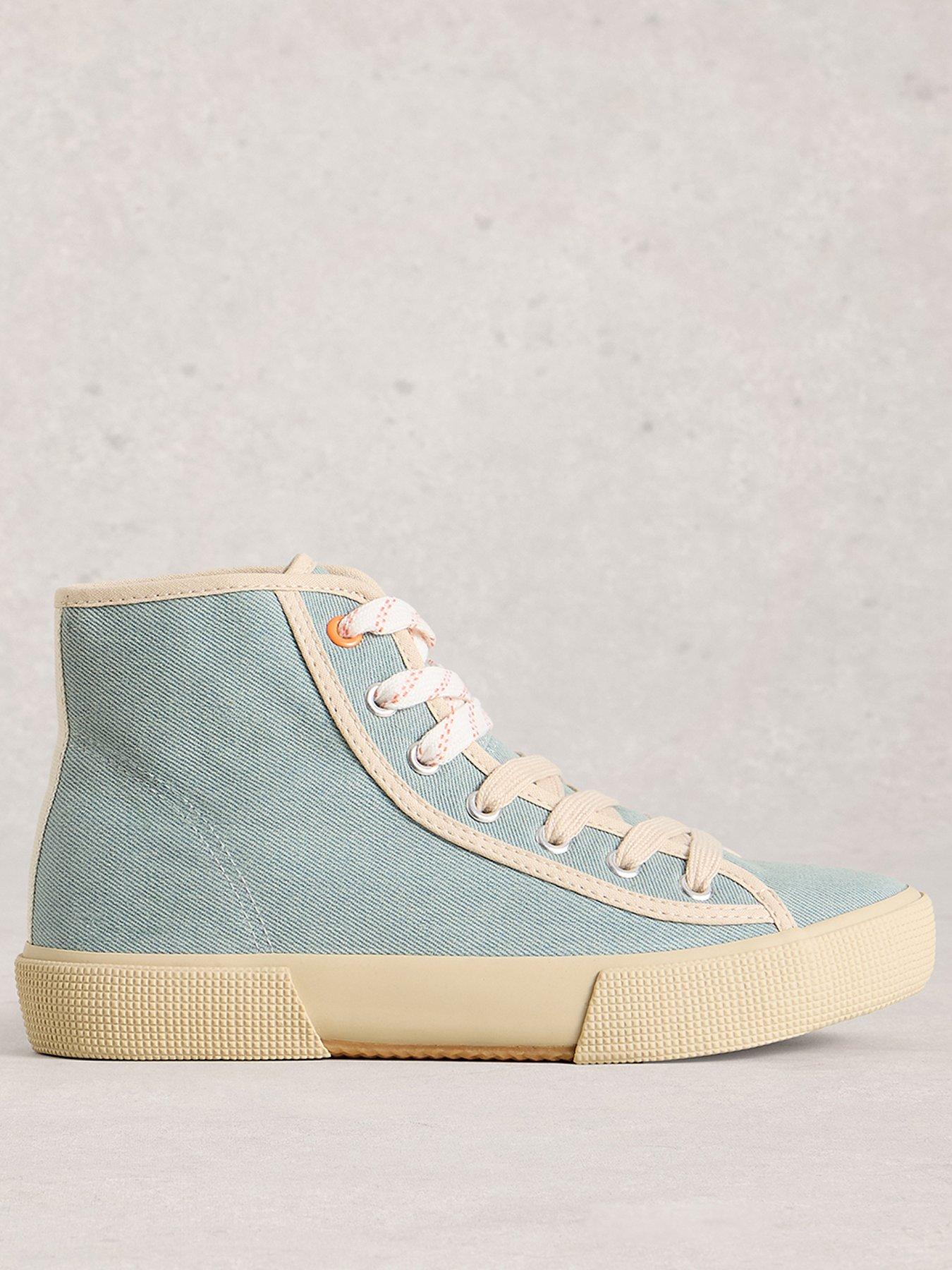 White Stuff Pippa Hi-Top Trainer - Blue