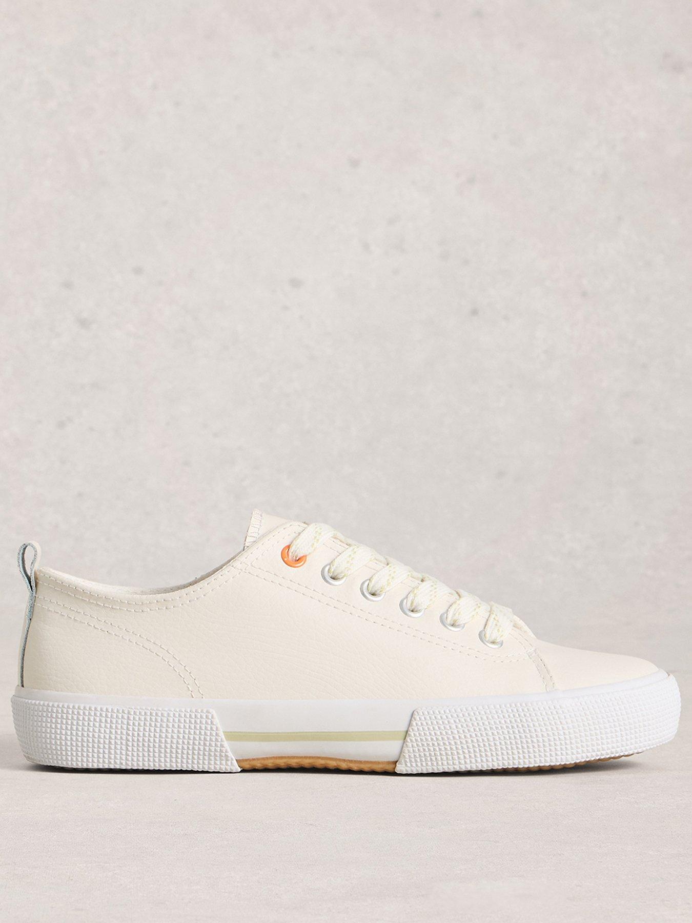 White Stuff Pippa Leather Lace Up Trainer