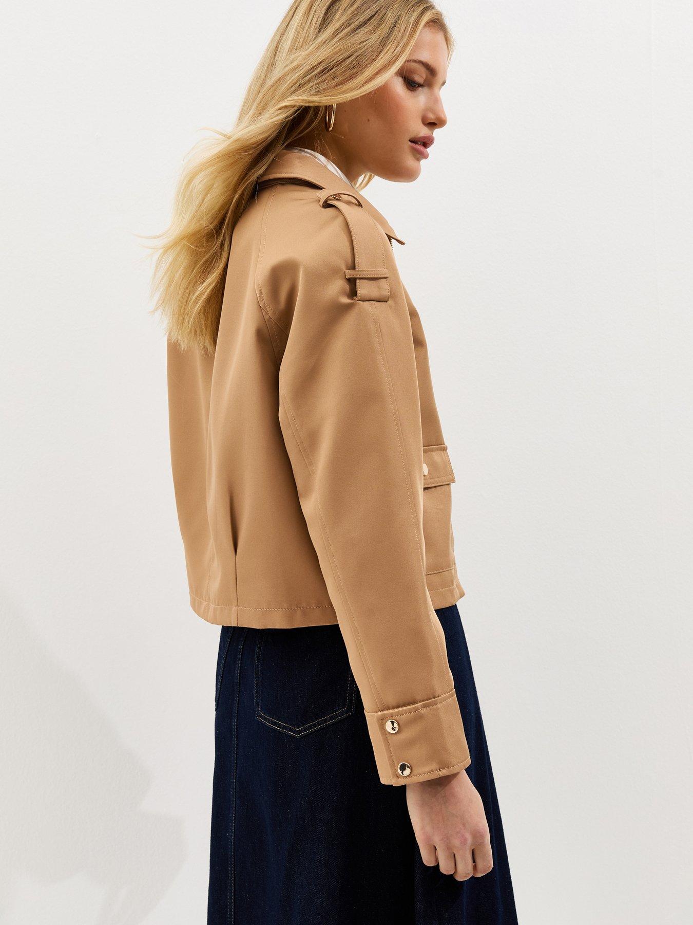 Image 2 of 5 of New Look Tan Short Trucker Jacket