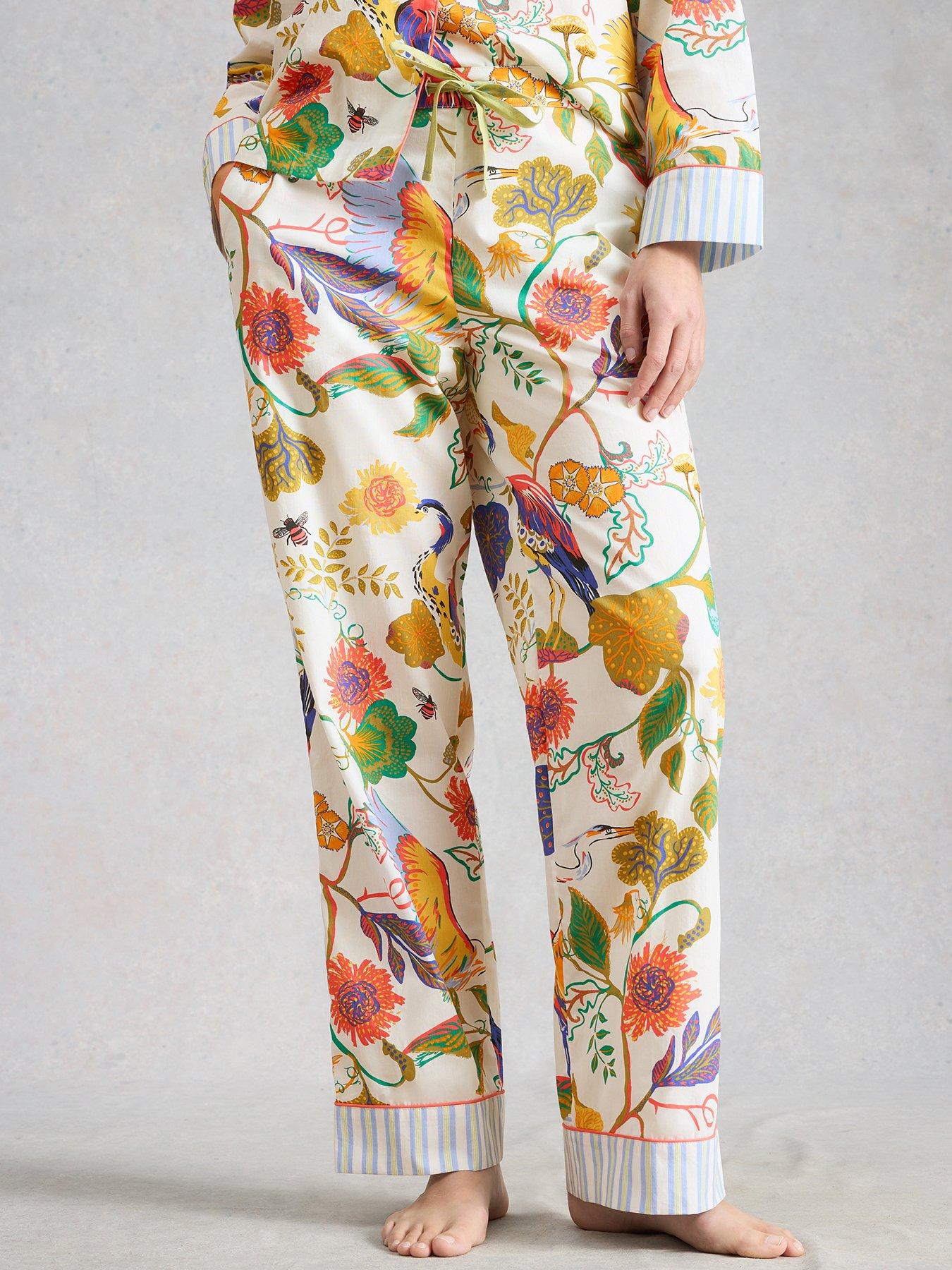 White Stuff Nina Lightweight Pyjama Bottoms - Cream
