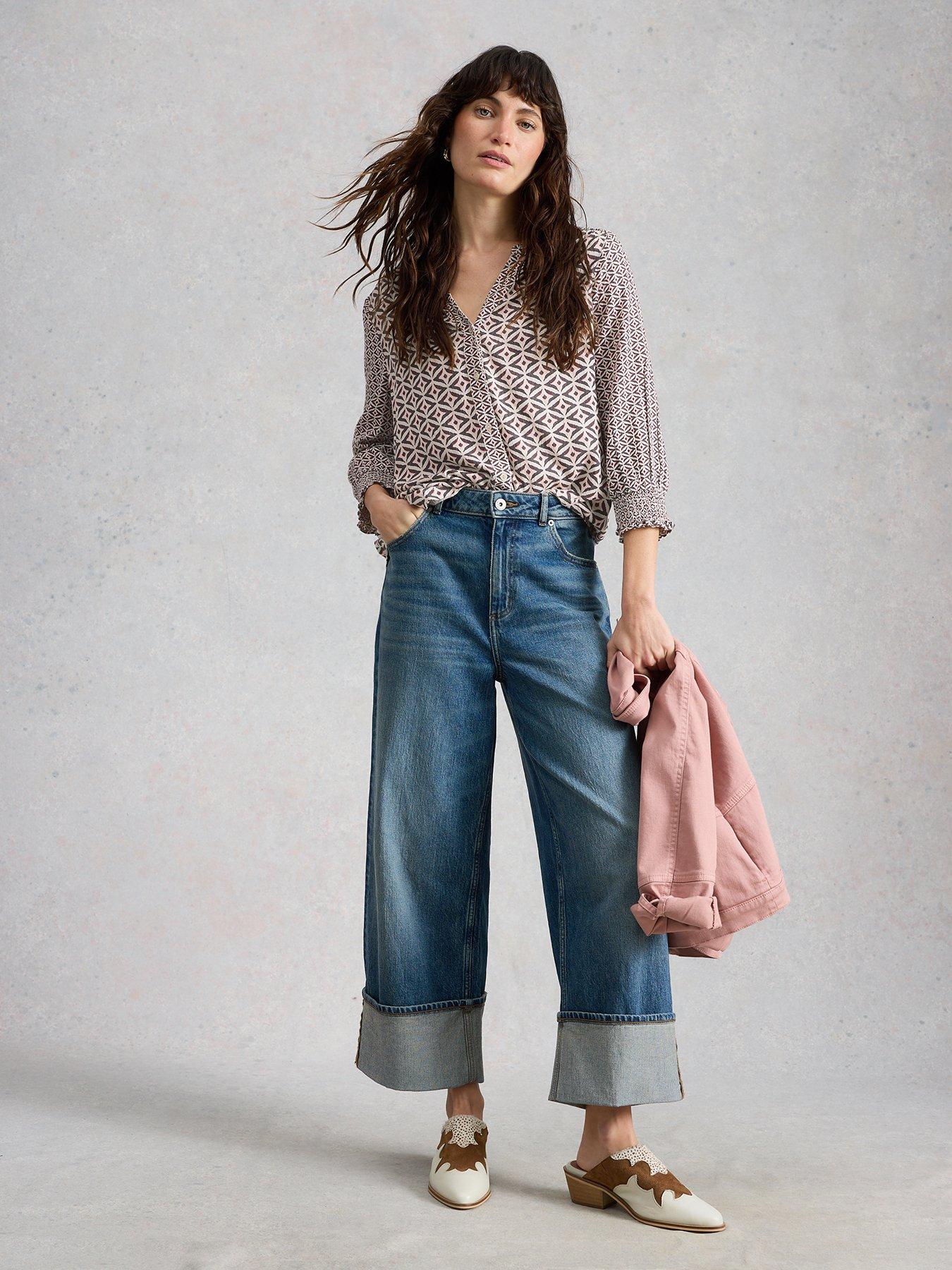 Image 3 of 6 of White Stuff May Mix Print Top