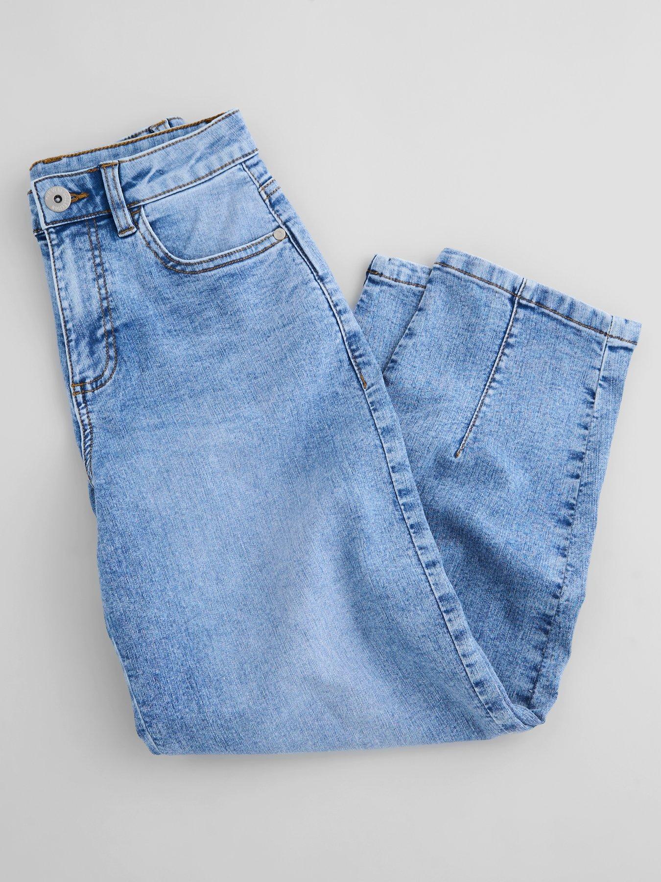 Image 3 of 6 of The Very Collection Girls Barrell Leg Jeans (3 - 16 years) - Mid Wash