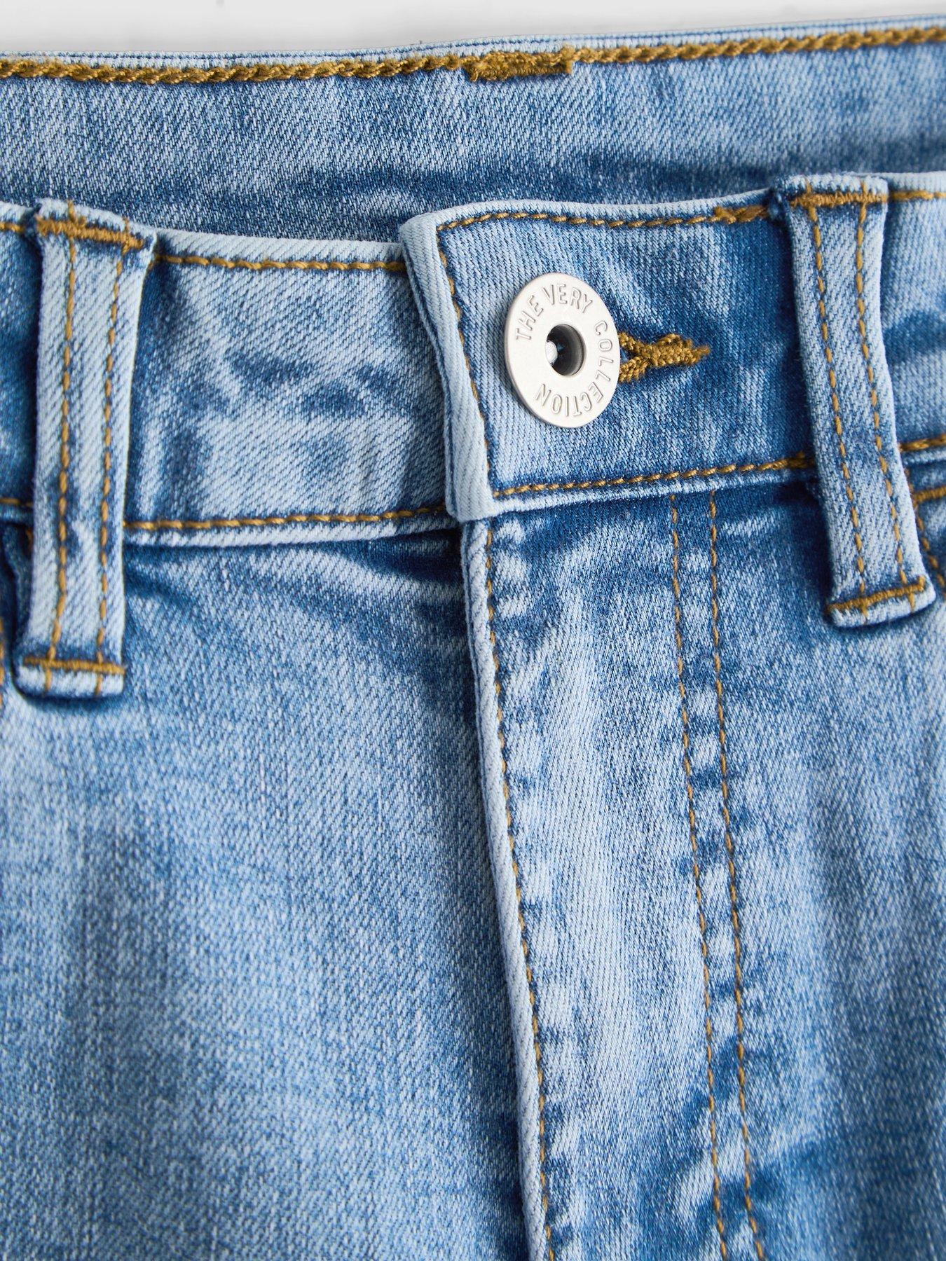 Image 5 of 6 of The Very Collection Girls Barrell Leg Jeans (3 - 16 years) - Mid Wash