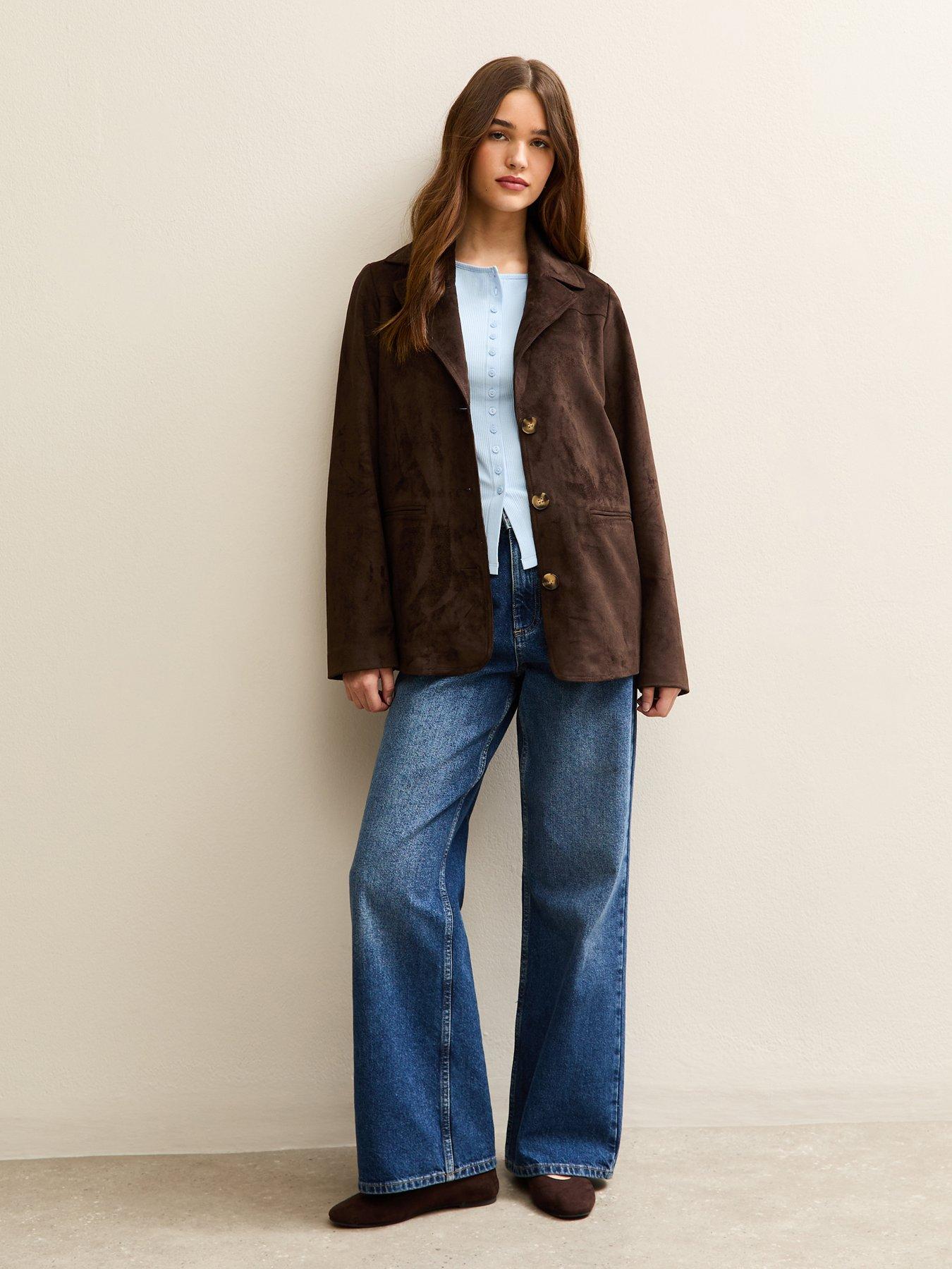 Image 3 of 5 of New Look Button Through Baby T-Shirt - Light Blue