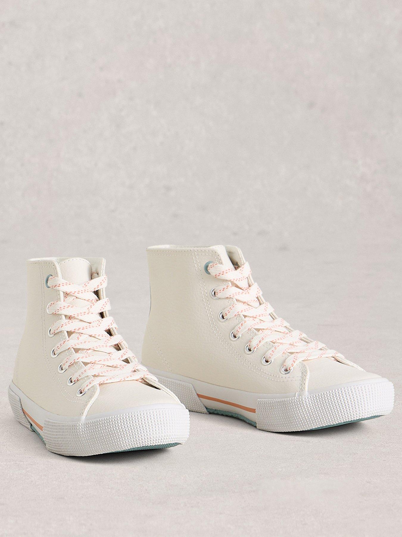 Image 2 of 4 of White Stuff Pippa Leather Hi-top Trainer