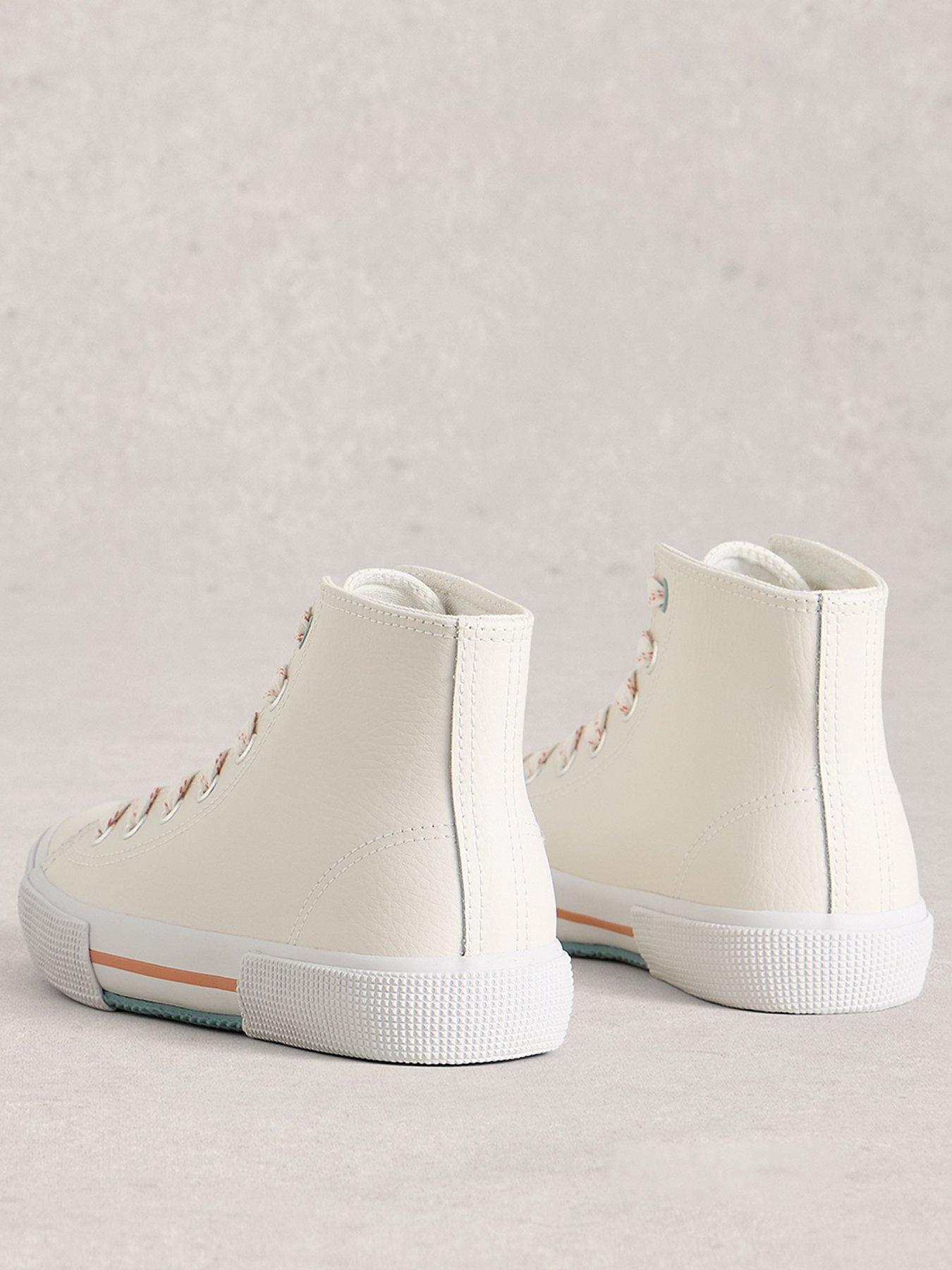 Image 3 of 4 of White Stuff Pippa Leather Hi-top Trainer