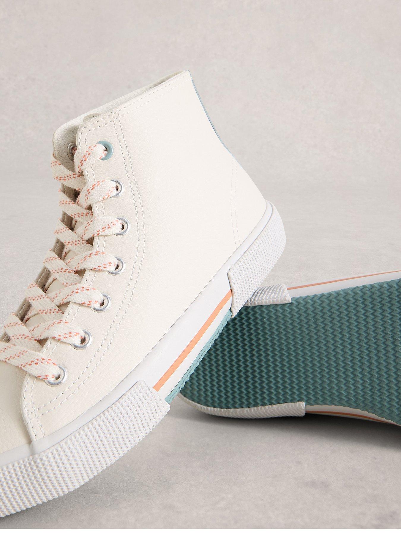 Image 4 of 4 of White Stuff Pippa Leather Hi-top Trainer