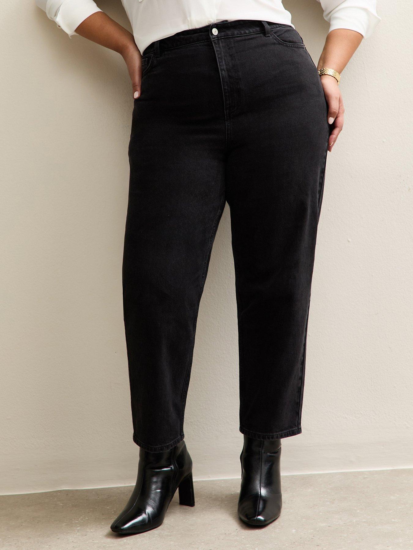 New Look Curves Mom Jeans - Black