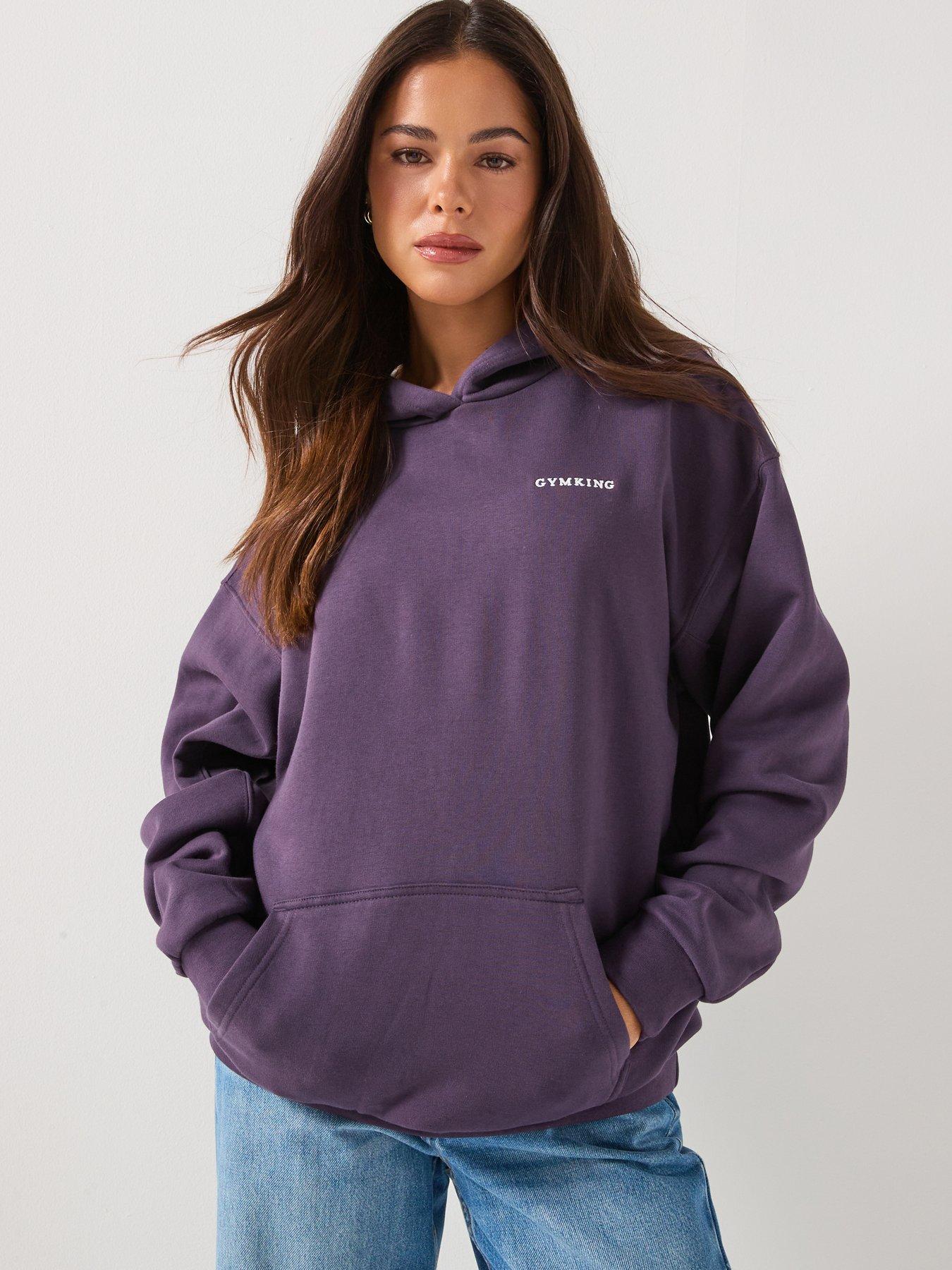 Gym King Womens 365 Relaxed Fit Hoodie - Purple