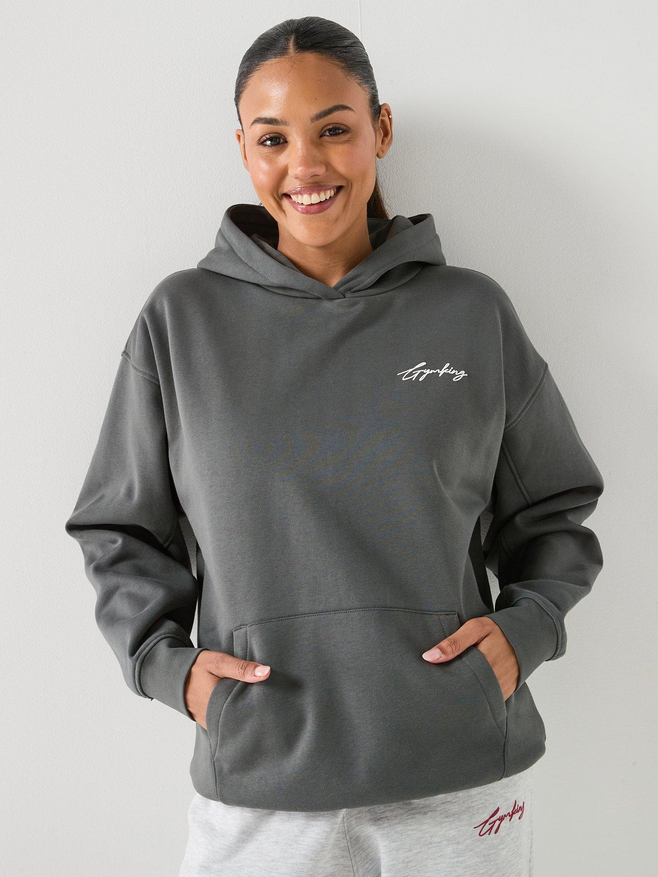 Gym King Womens Script Mindset 1/4 Zip Funnel - Green