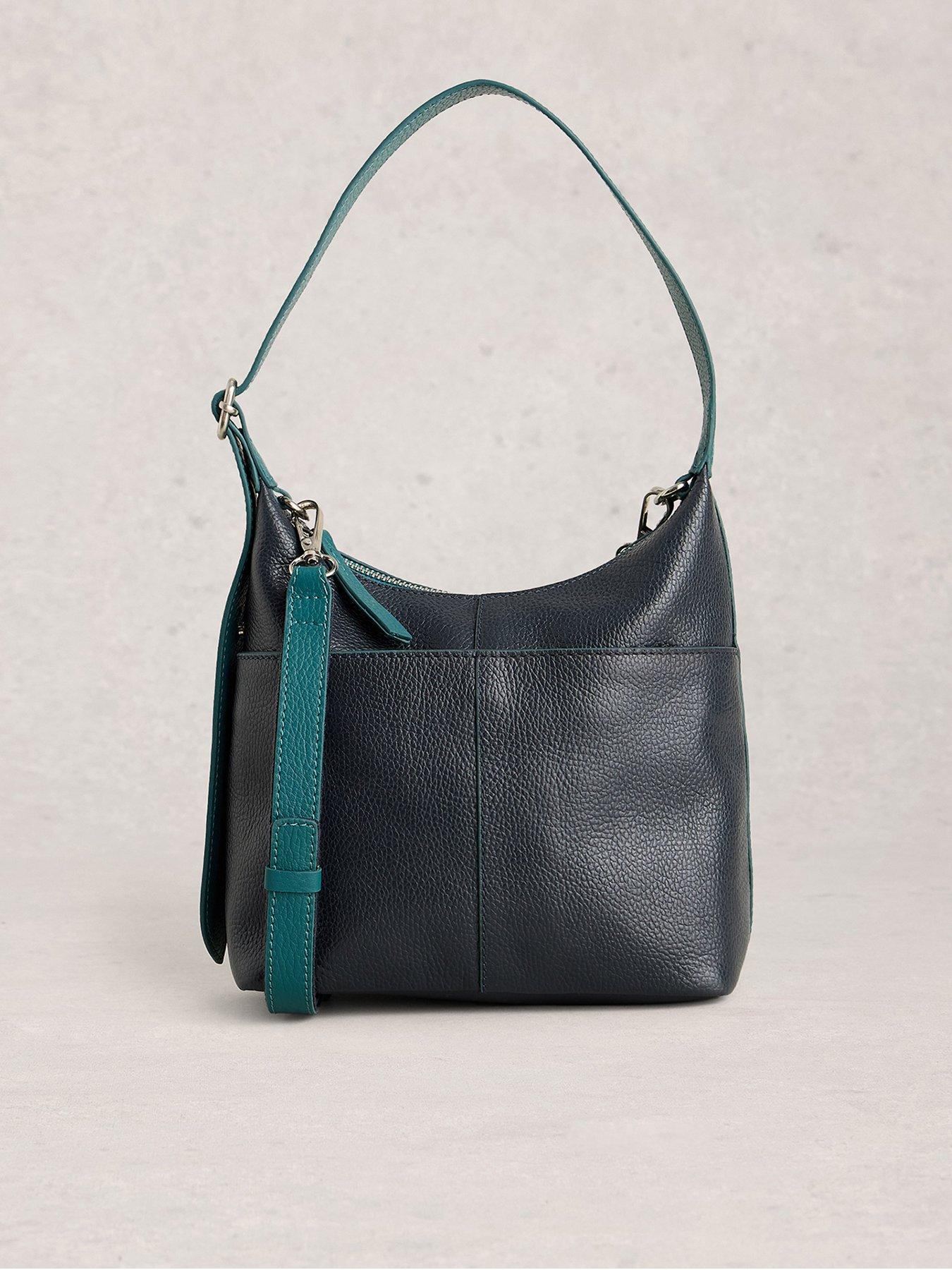 White Stuff Mini Sophia Leather Crossbody - Navy