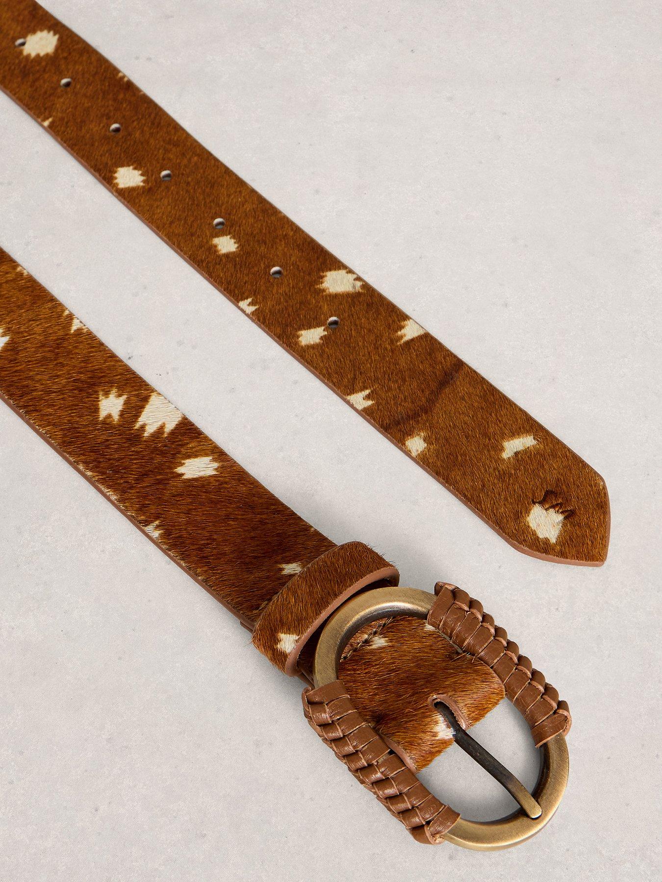 Image 3 of 3 of White Stuff Wrapped Buckle Belt - Brown