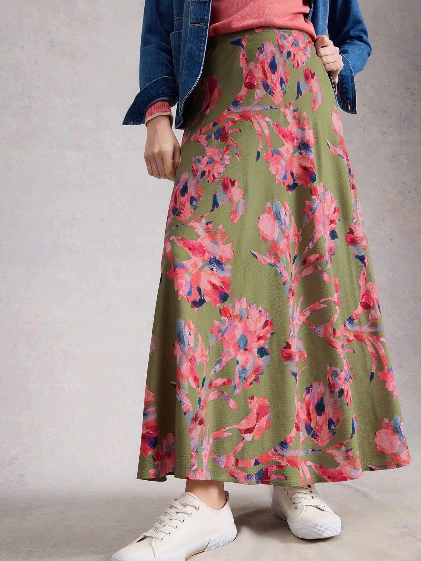 Image 1 of 6 of White Stuff Hope Bias Cut Maxi Skirt