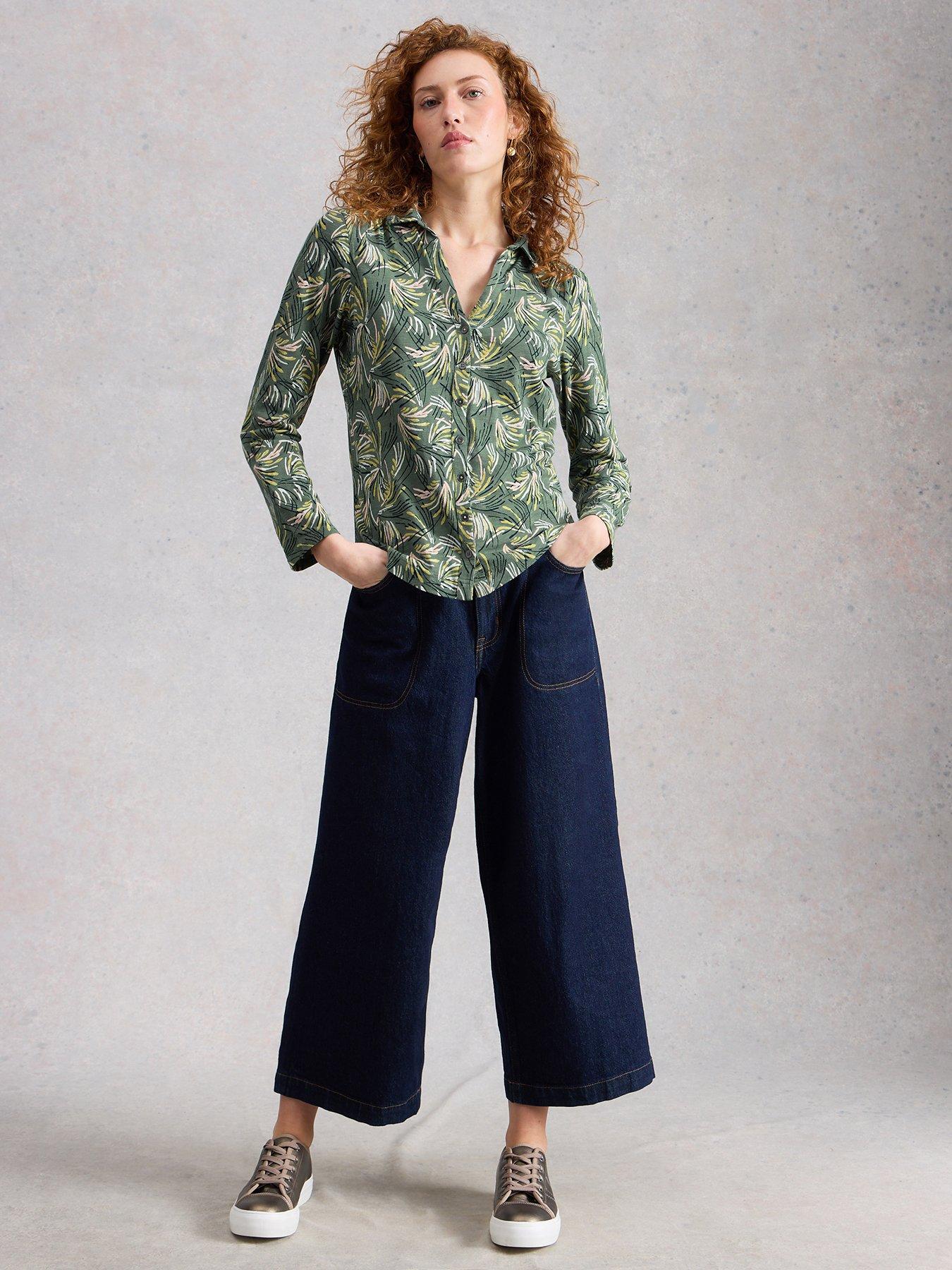 White Stuff Annie Jersey Shirt - Green