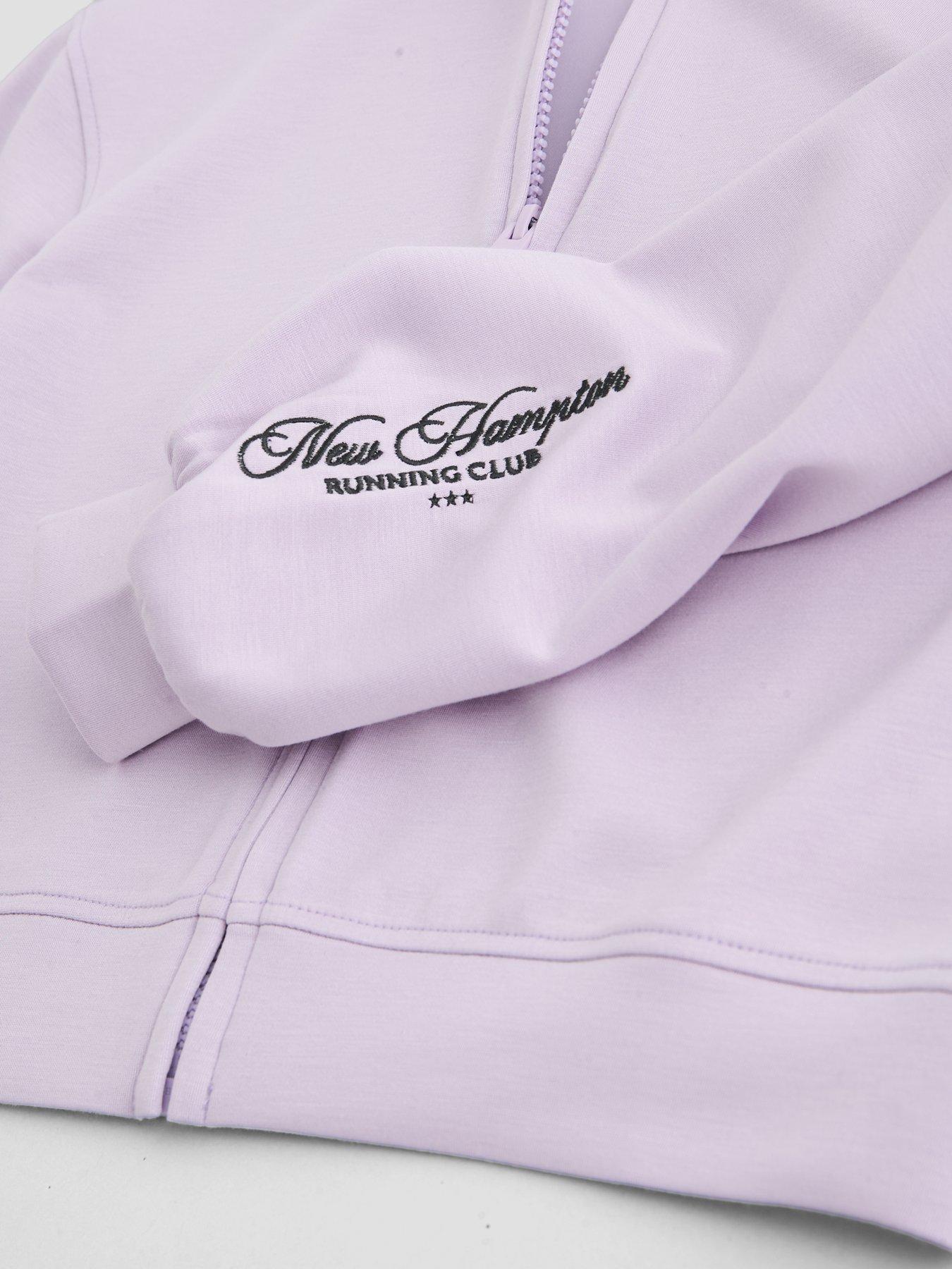 Image 5 of 6 of The Very Collection Girls Soft Touch Zip Up Jogger Set (3 - 16 years) - Purple