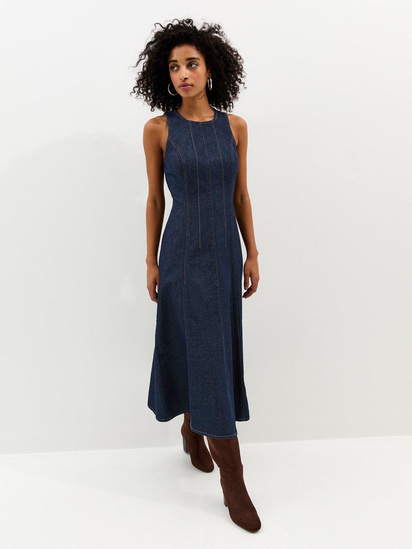 new-look-denim-a-line-sleeveless-midi-dress-blue-very