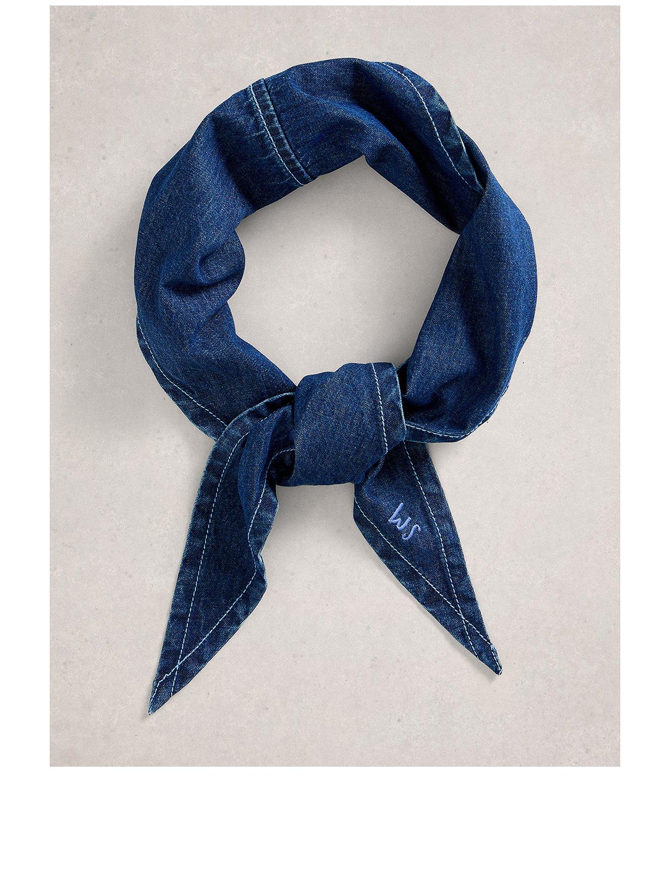 White Stuff Charlie Denim Triangle Scarf