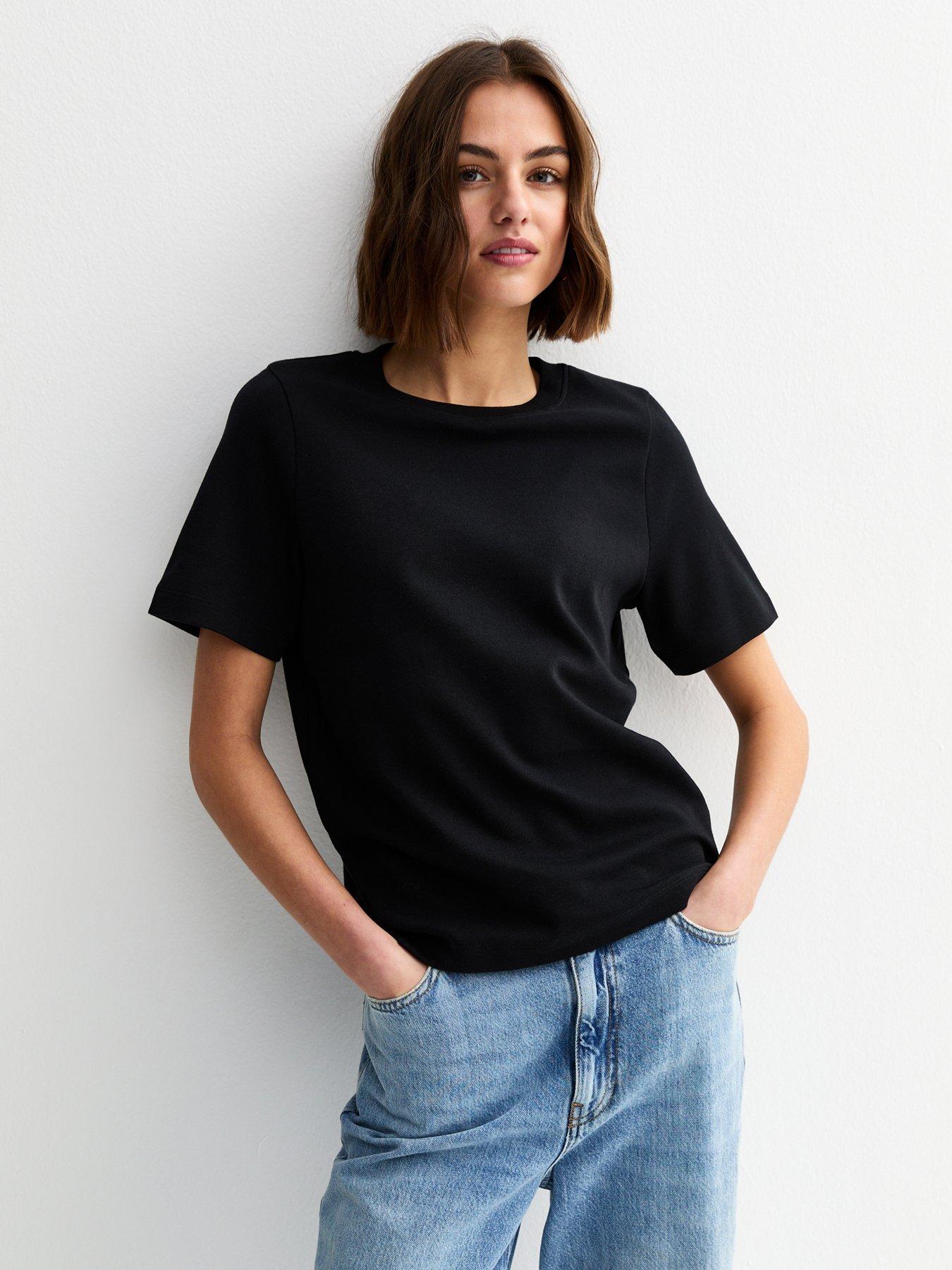 New Look Premium Heavyweight Cotton T-Shirt - Black