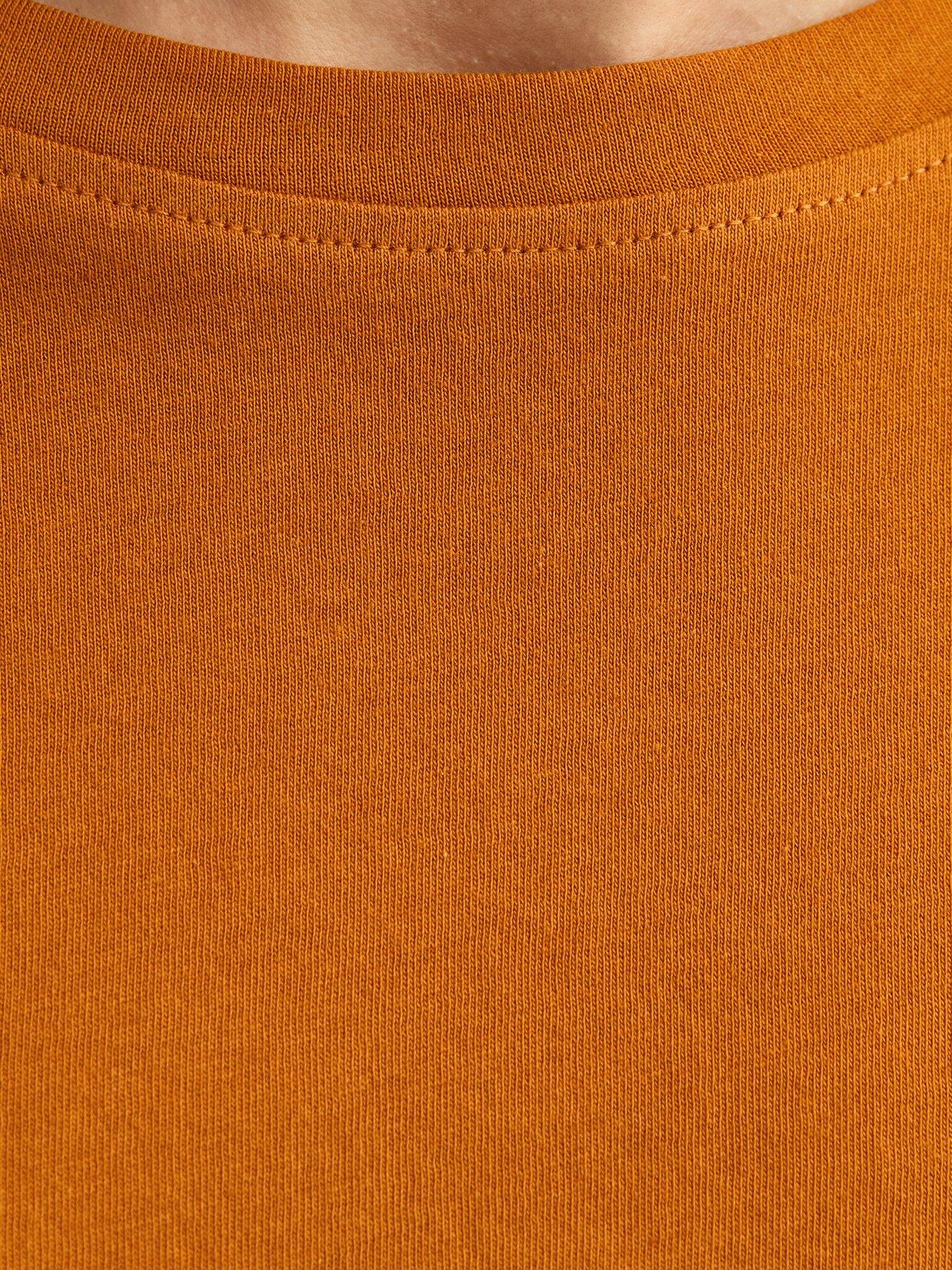 Image 5 of 5 of New Look Orange Cotton Tie Front T-shirt
