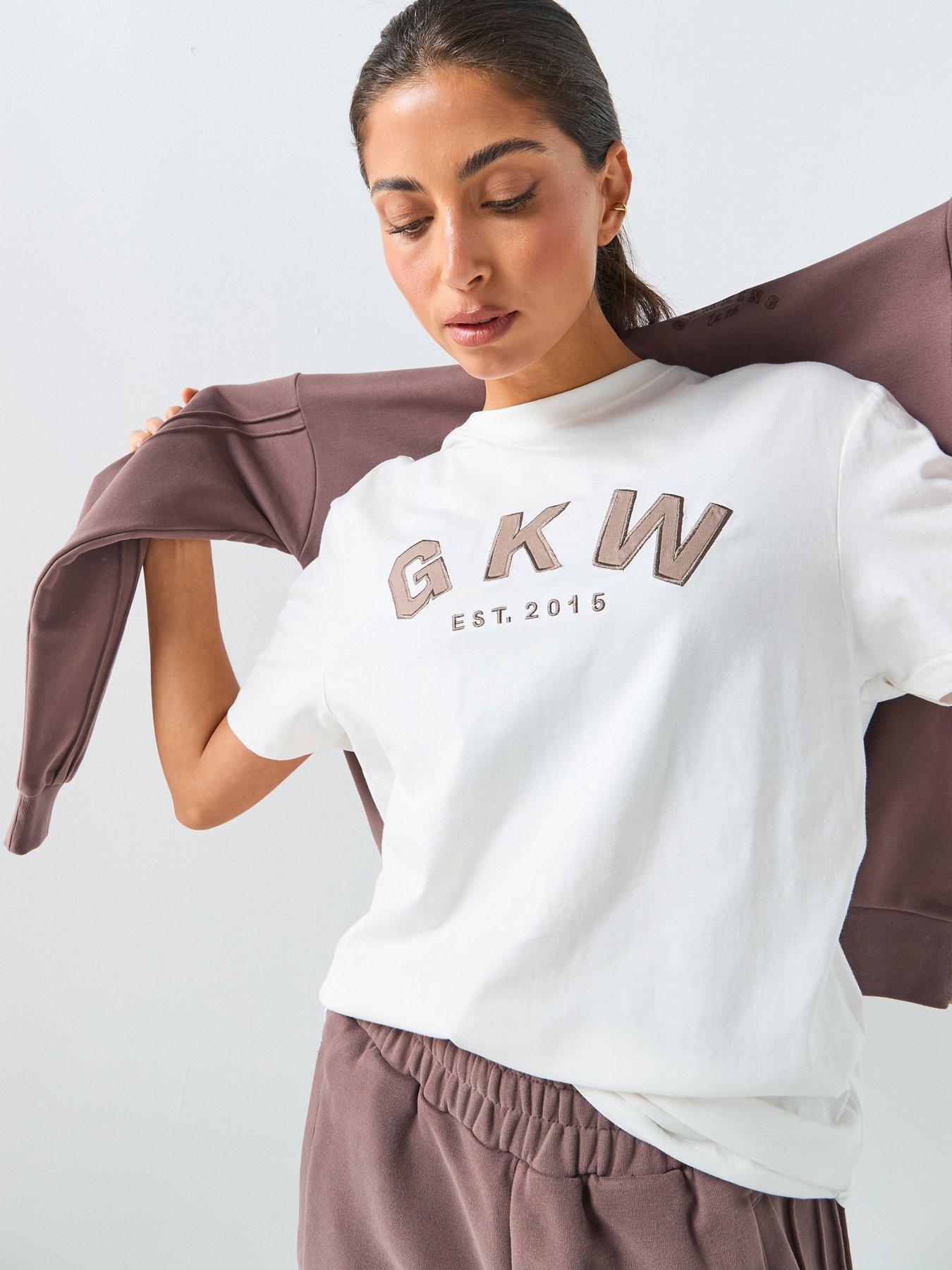 Gym King Womens W Boyfriend Tee - Cream