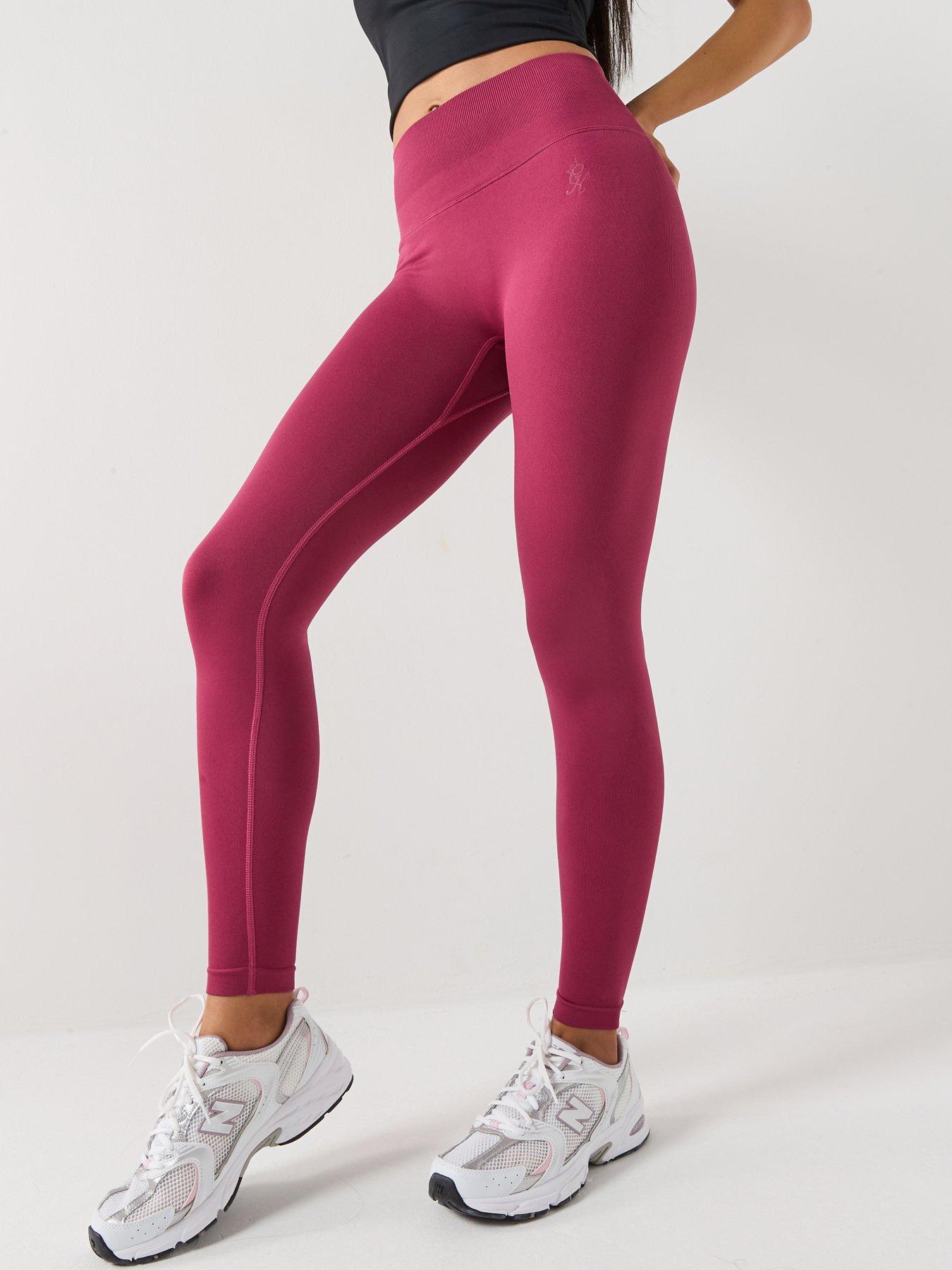 Image 1 of 6 of Gym King Womens Sculpt Seamless Legging - Red