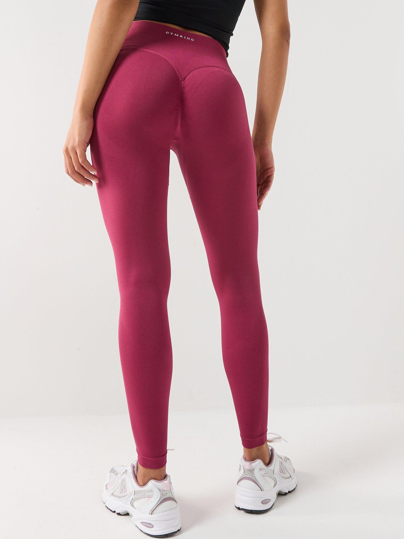 Image 2 of 6 of Gym King Womens Sculpt Seamless Legging - Red