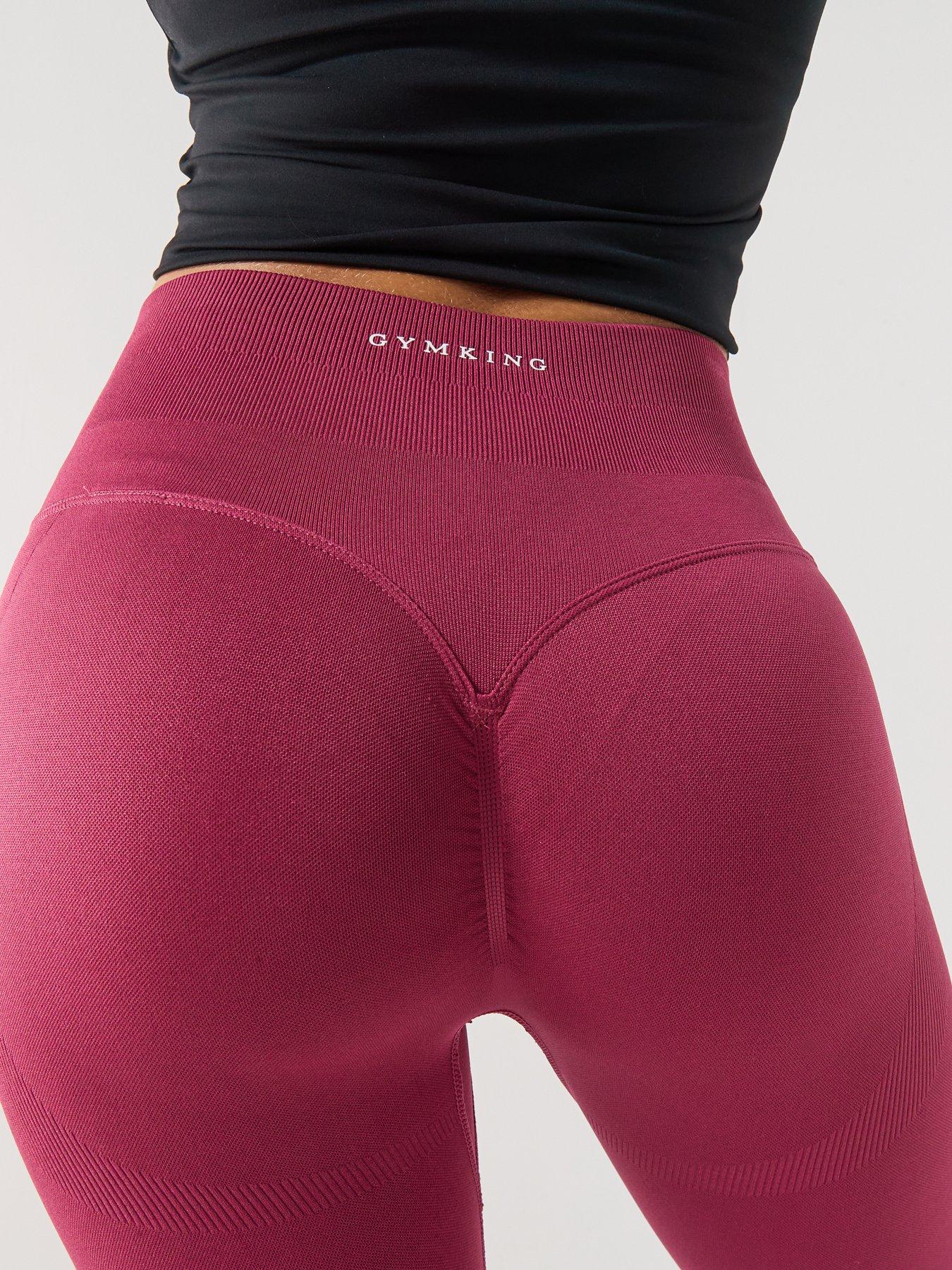 Image 6 of 6 of Gym King Womens Sculpt Seamless Legging - Red