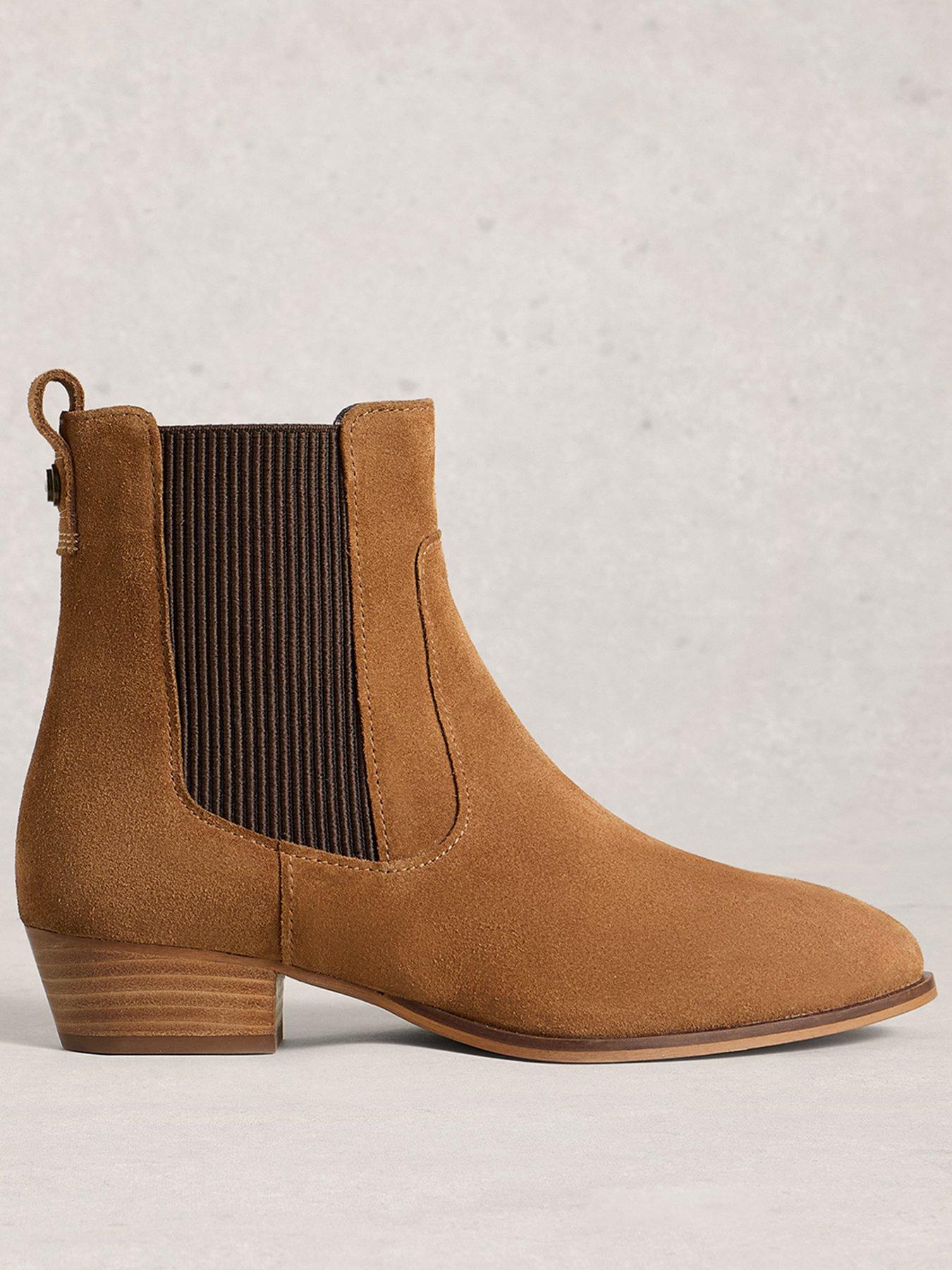 White Stuff Chelsea Willow Ankle Boots - Brown