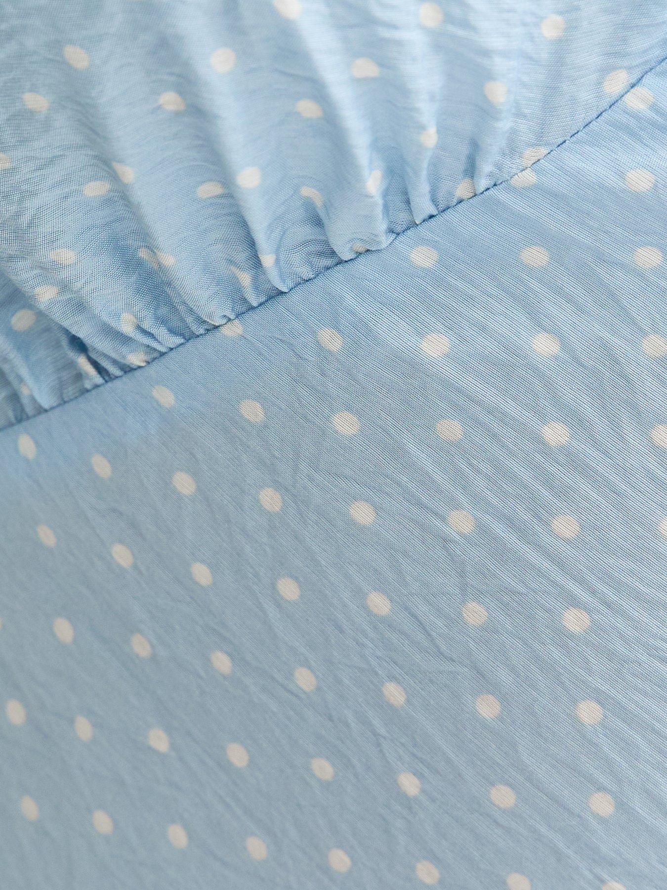 New Look Polka Dot Tiered Midi Tea Dress - Blue | Very