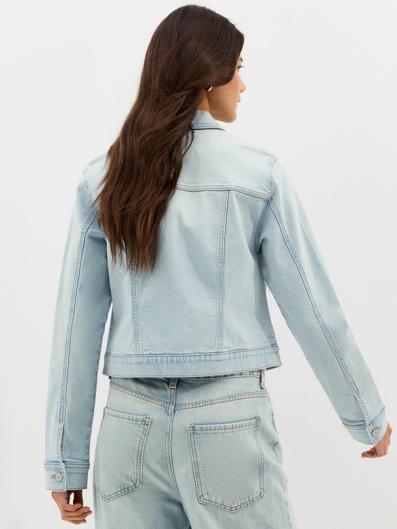 Image 2 of 5 of New Look Denim Jacket - Light Blue