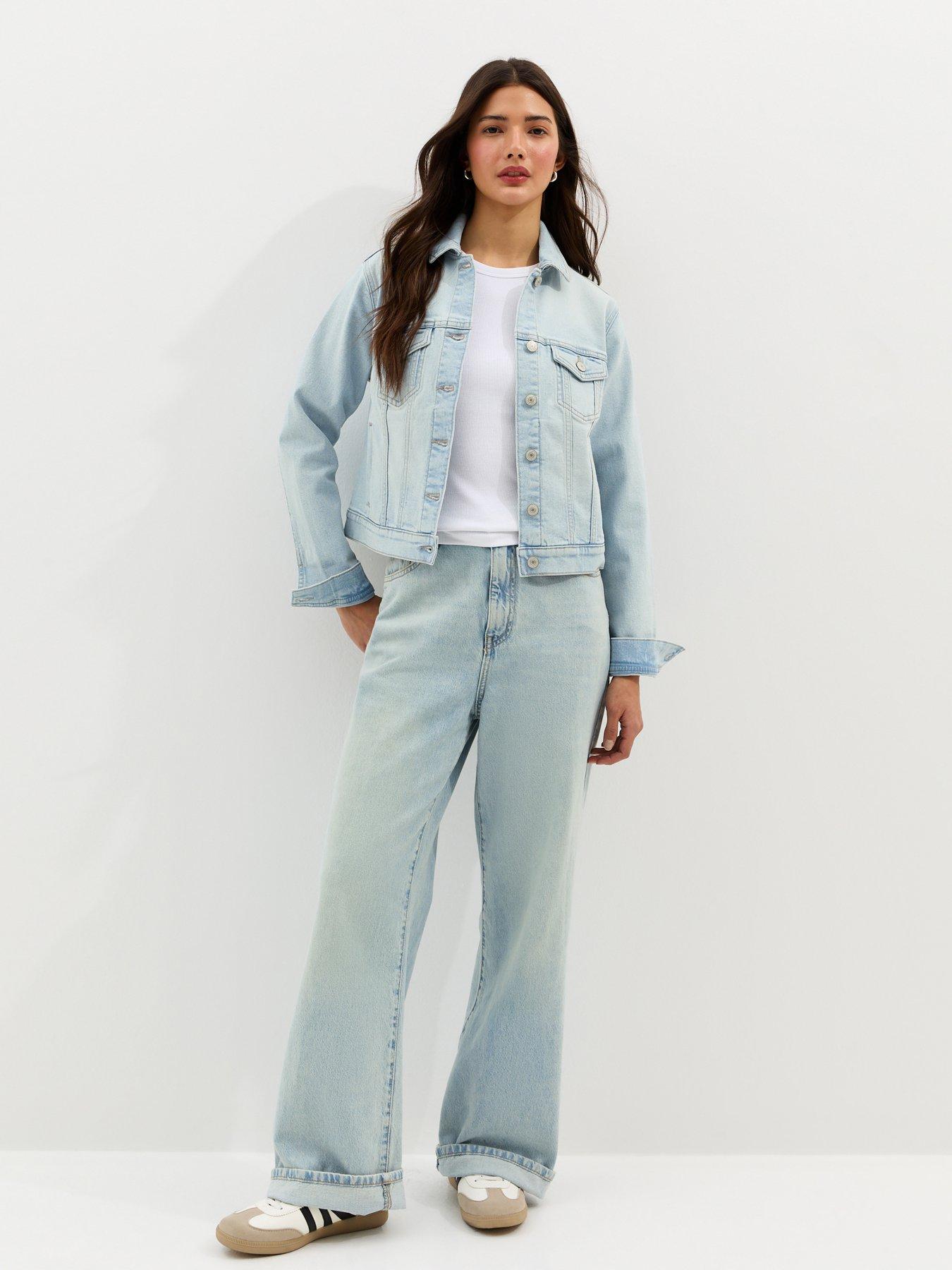 Image 3 of 5 of New Look Denim Jacket - Light Blue