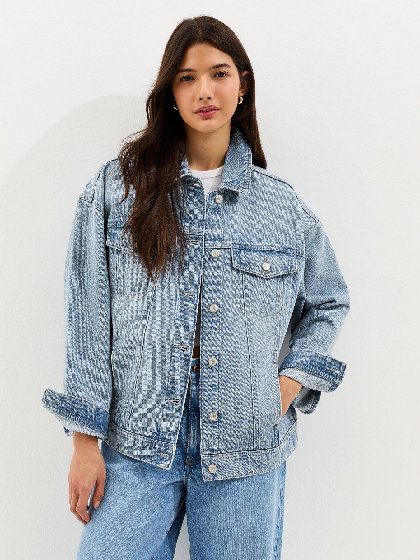 New Look Oversized Denim Jacket - Blue