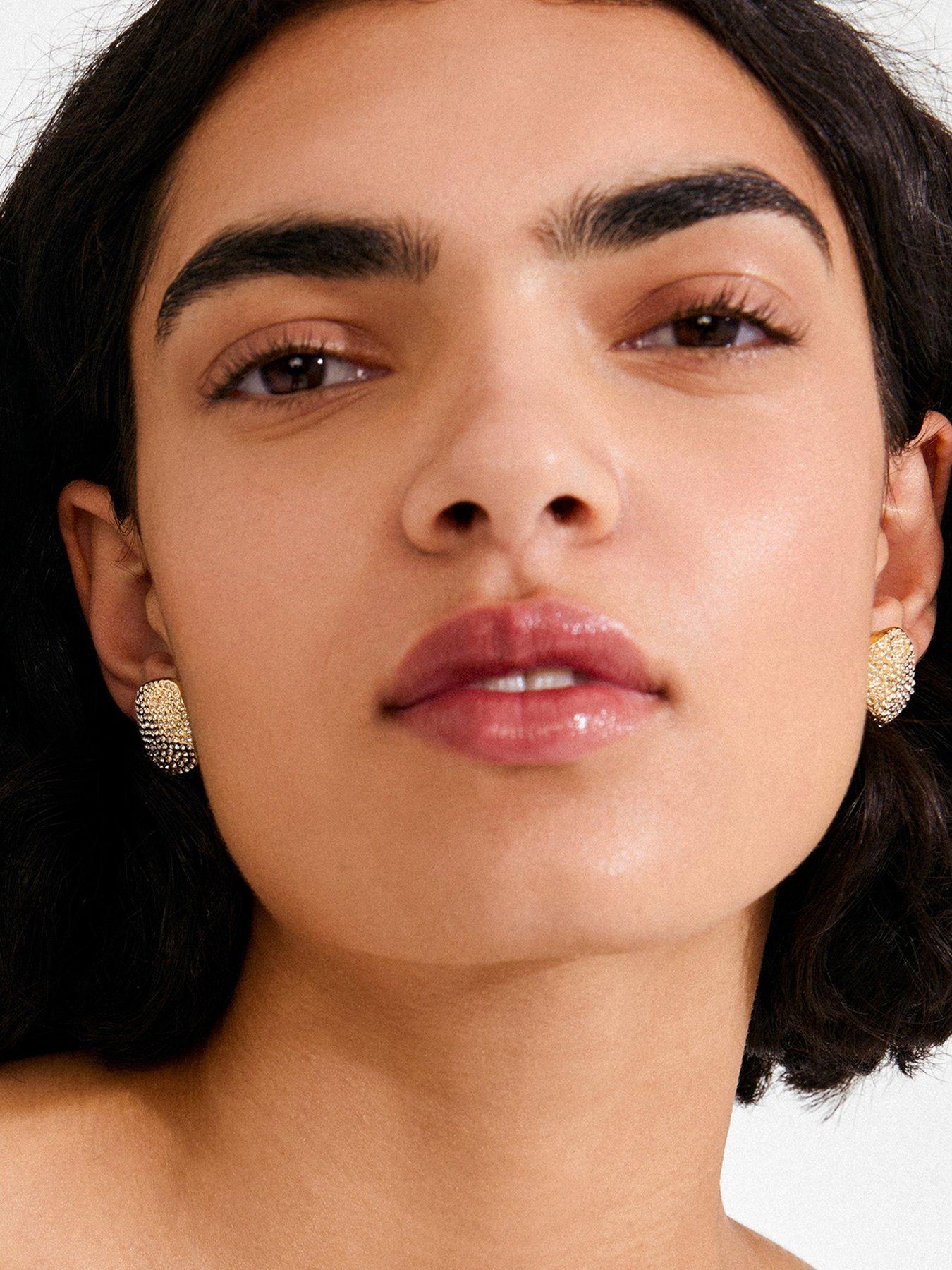 Pilgrim Ember - earrings gold-plated