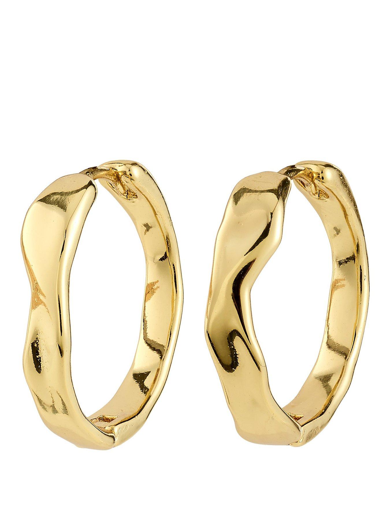 Image 1 of 3 of Pilgrim EMBER hoop earrings gold-plated