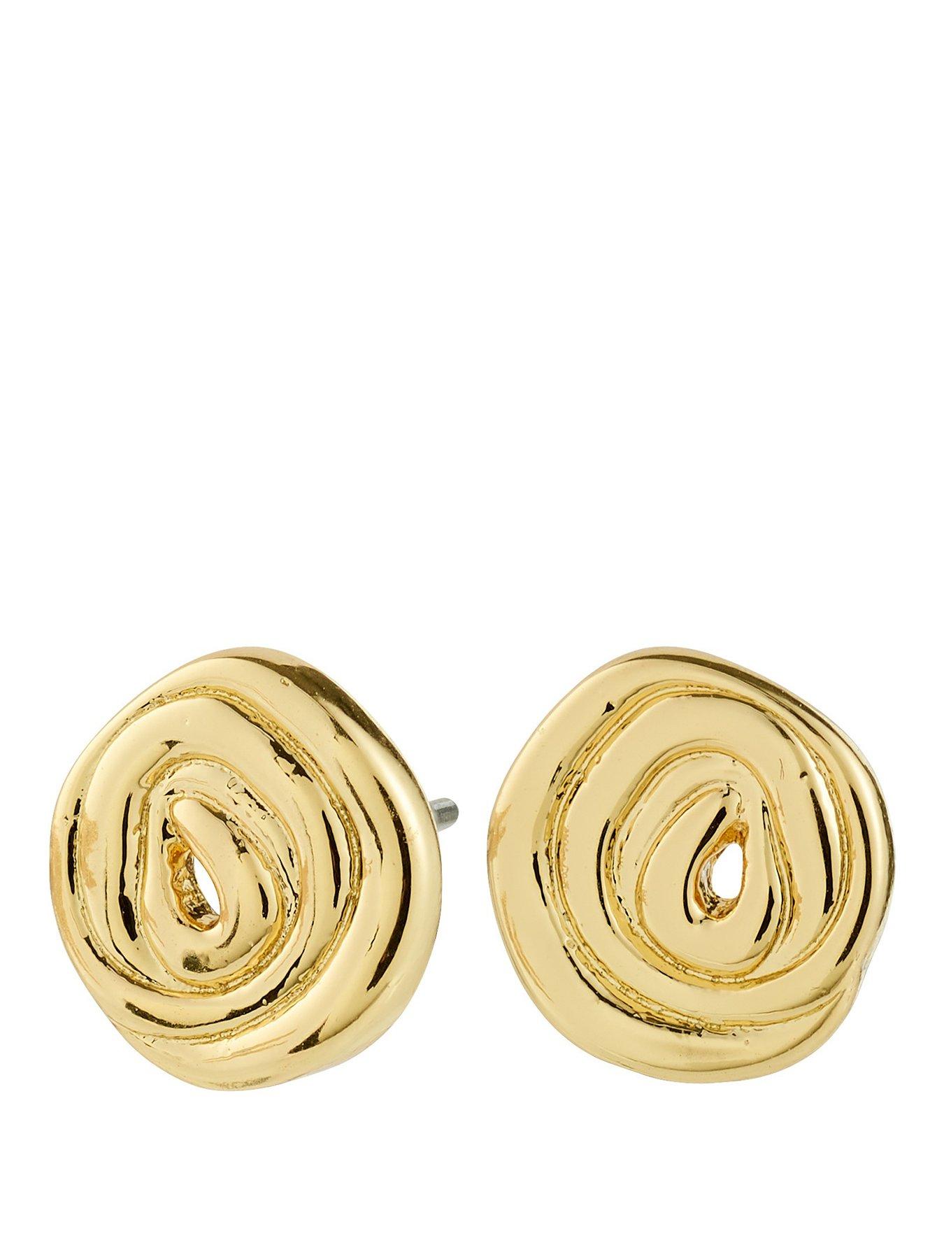 Pilgrim AIR earrings gold-plated