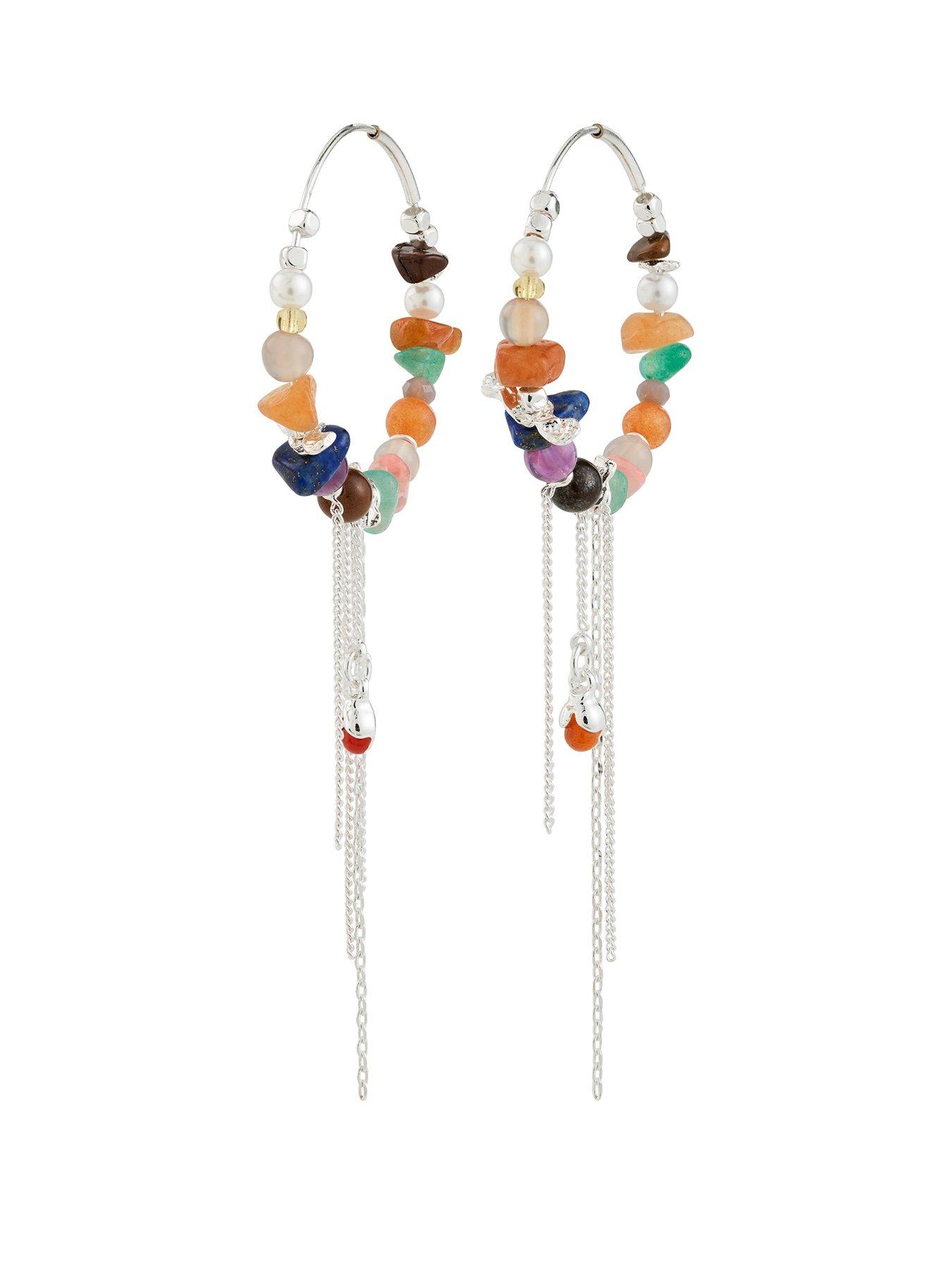 Pilgrim IRIS earrings silver-plated/multi