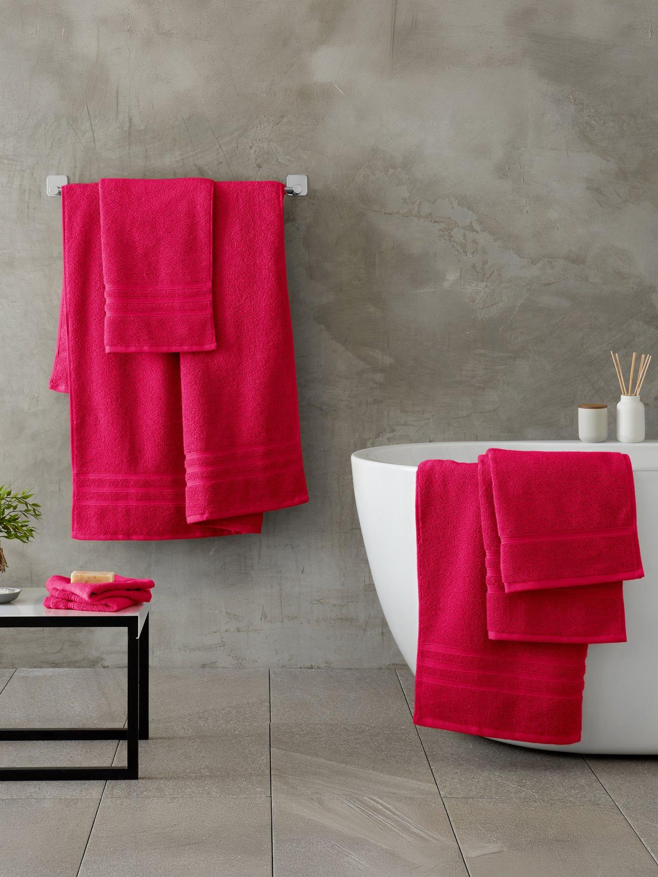 Catherine Lansfield Zero Twist Bath Sheet Pair