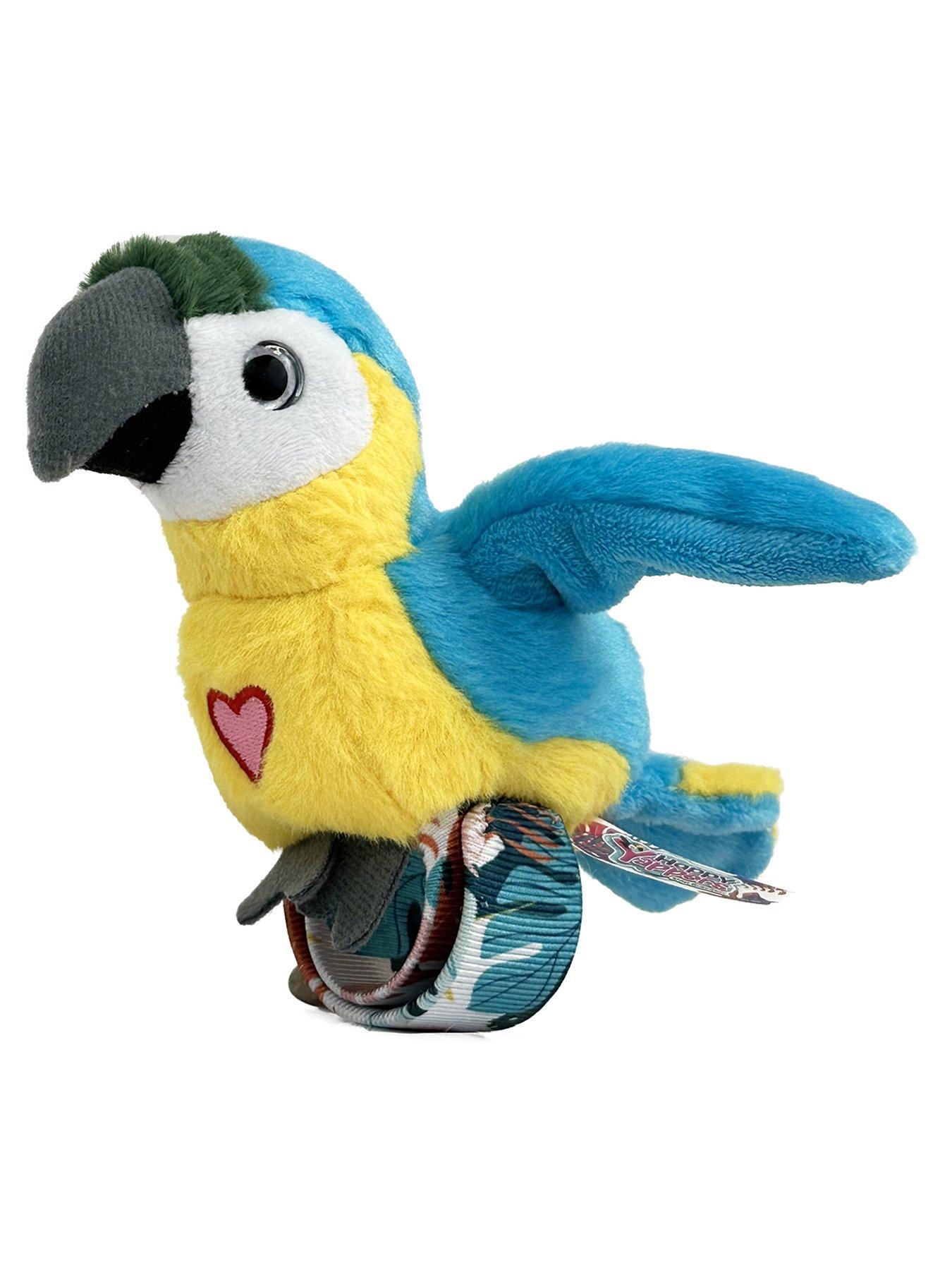 Image 2 of 5 of Happy Yappers Blue Parrot Interactive Soft Toy