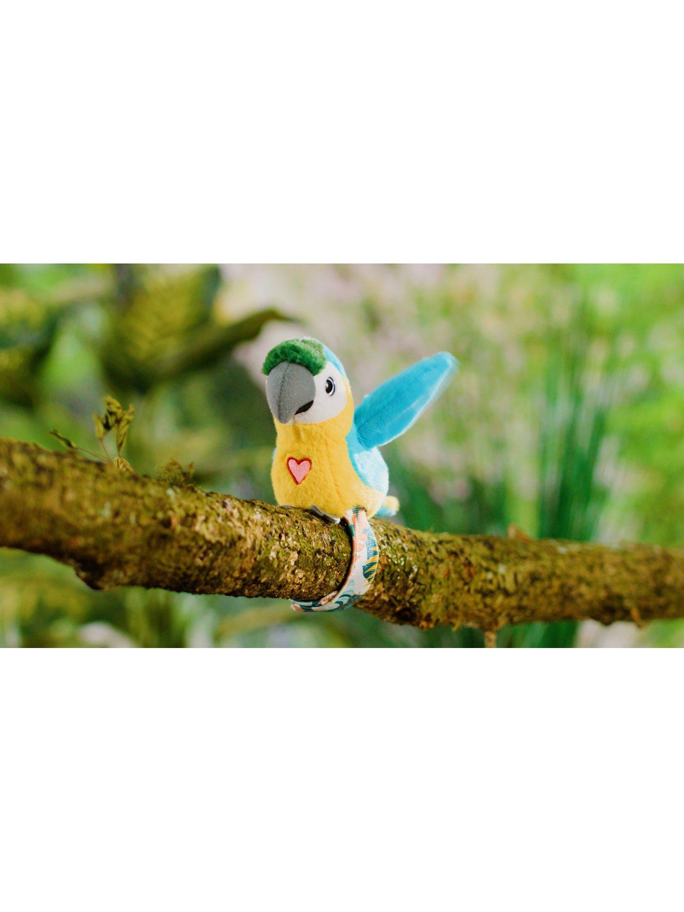 Image 3 of 5 of Happy Yappers Blue Parrot Interactive Soft Toy