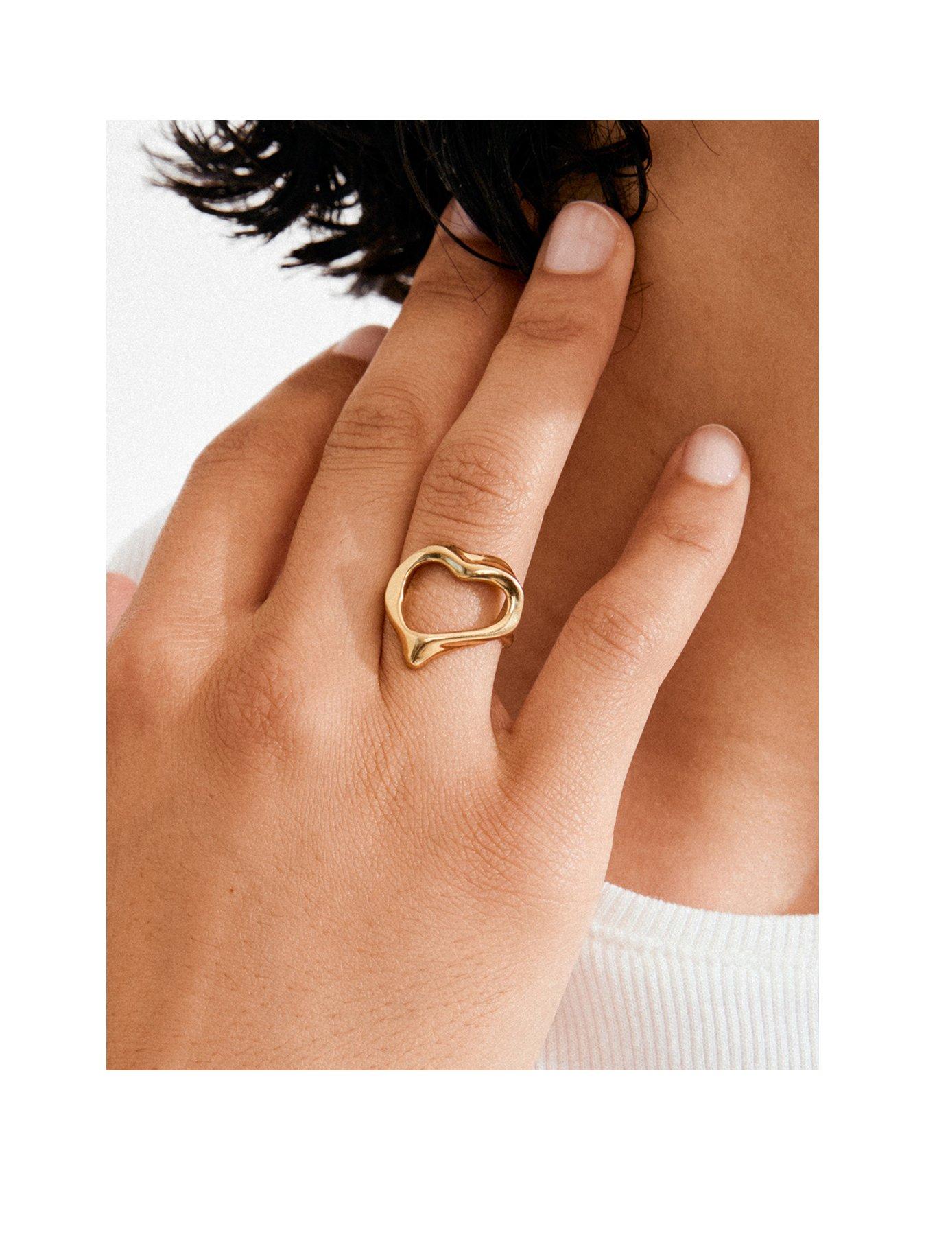 Pilgrim IRIS ring gold-plated