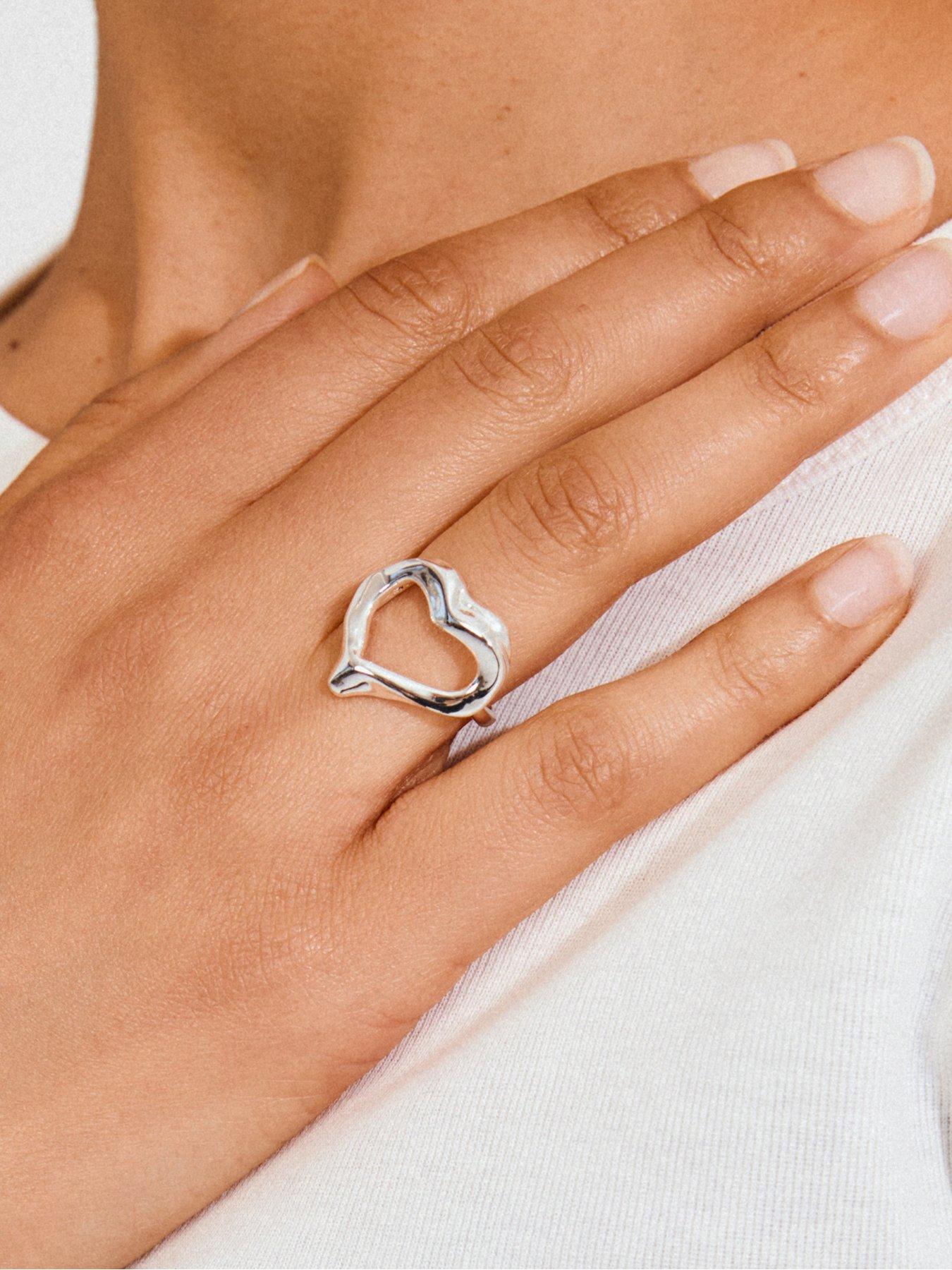 Pilgrim Iris Ring Silver-Plated