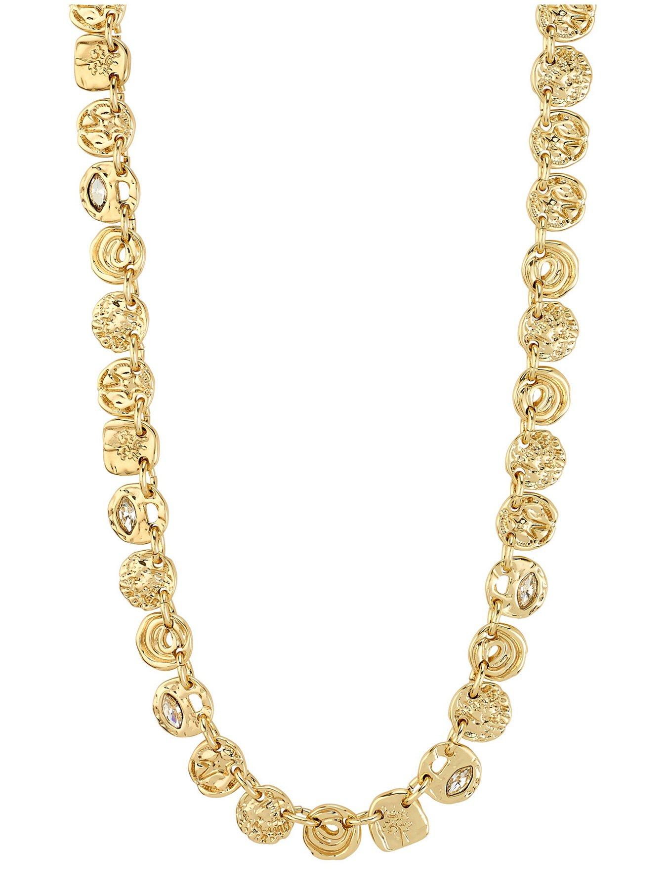Image 1 of 6 of Pilgrim FIRE necklace gold-plated