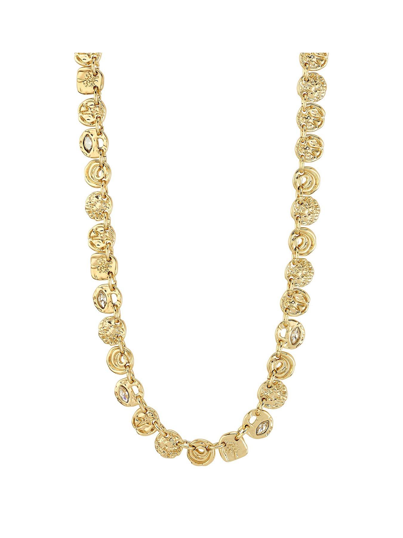 Pilgrim FIRE necklace gold-plated
