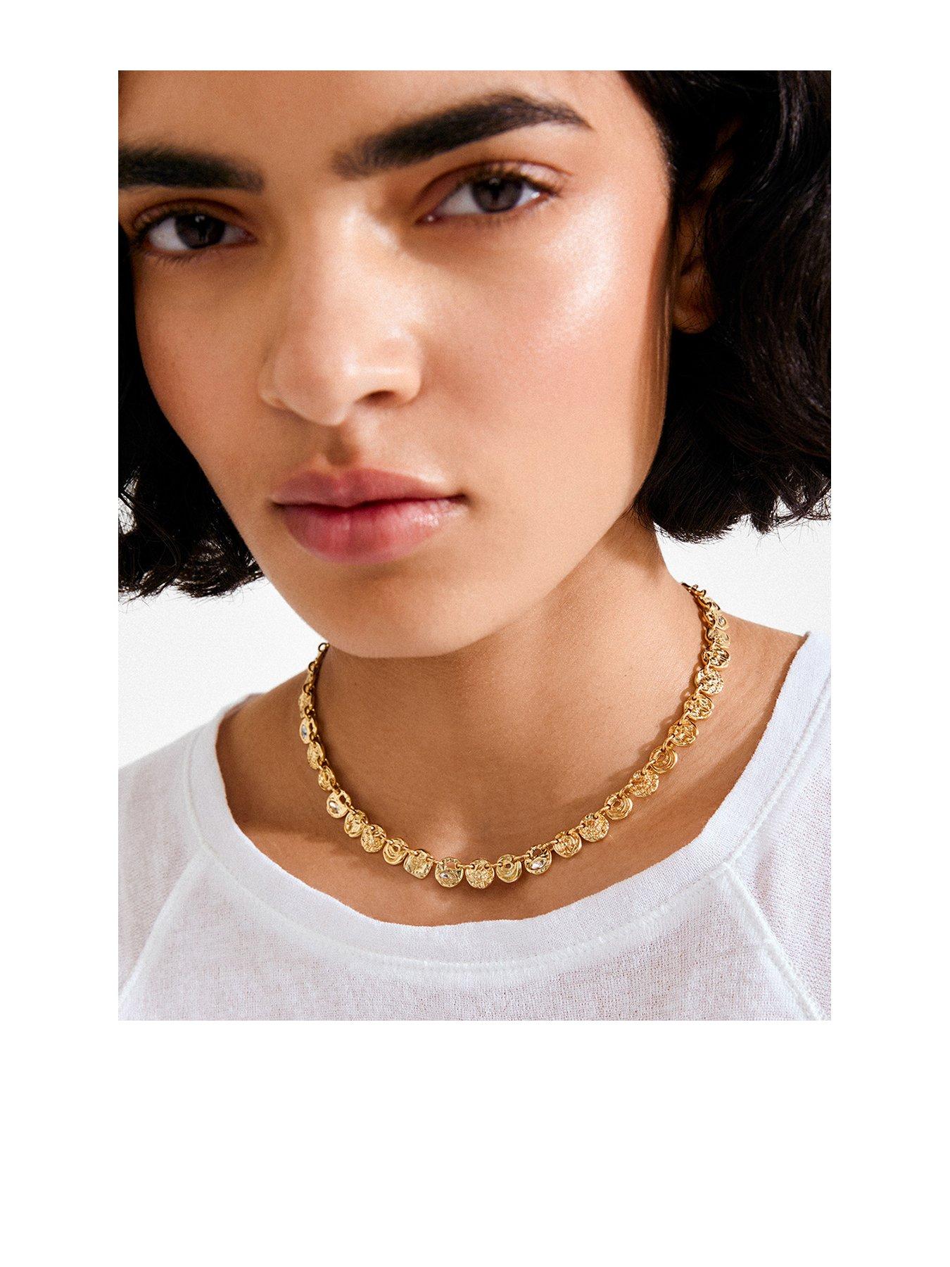 Image 2 of 6 of Pilgrim FIRE necklace gold-plated