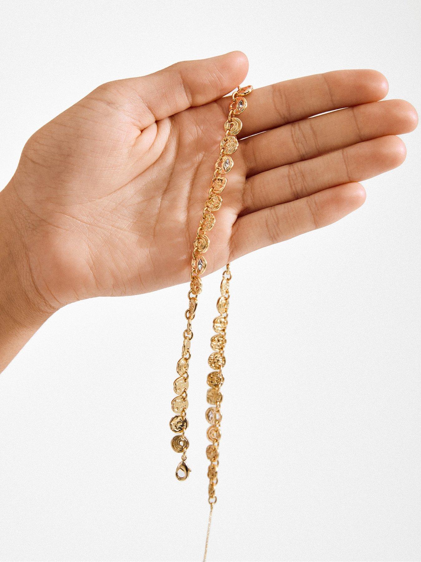 Image 4 of 6 of Pilgrim FIRE necklace gold-plated