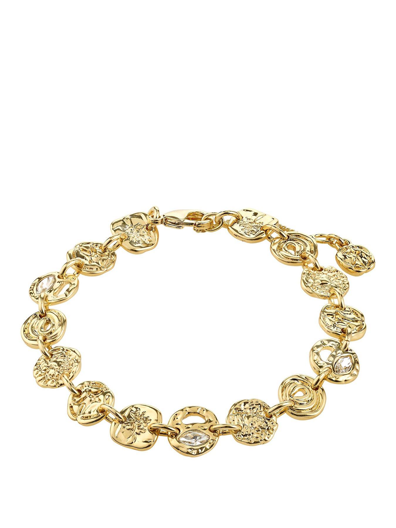 Pilgrim FIRE bracelet gold-plated