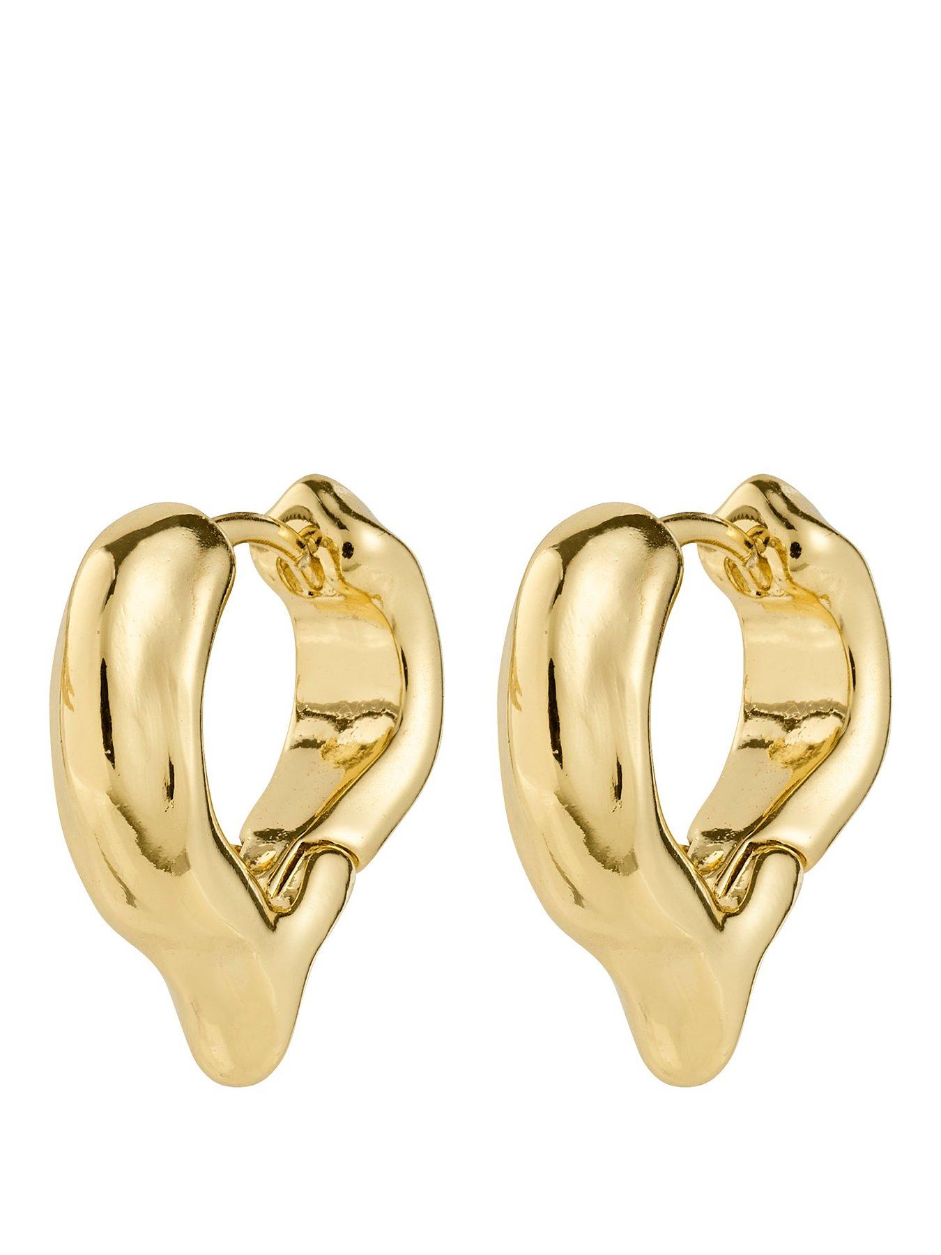 pilgrim-iris-earrings-gold-plated