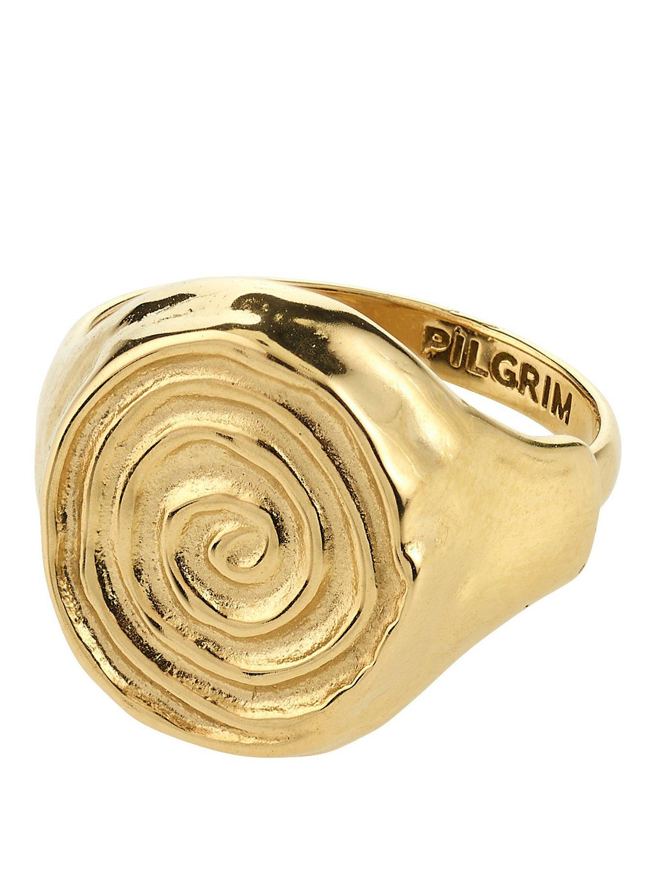 Pilgrim AIR ring gold-plated