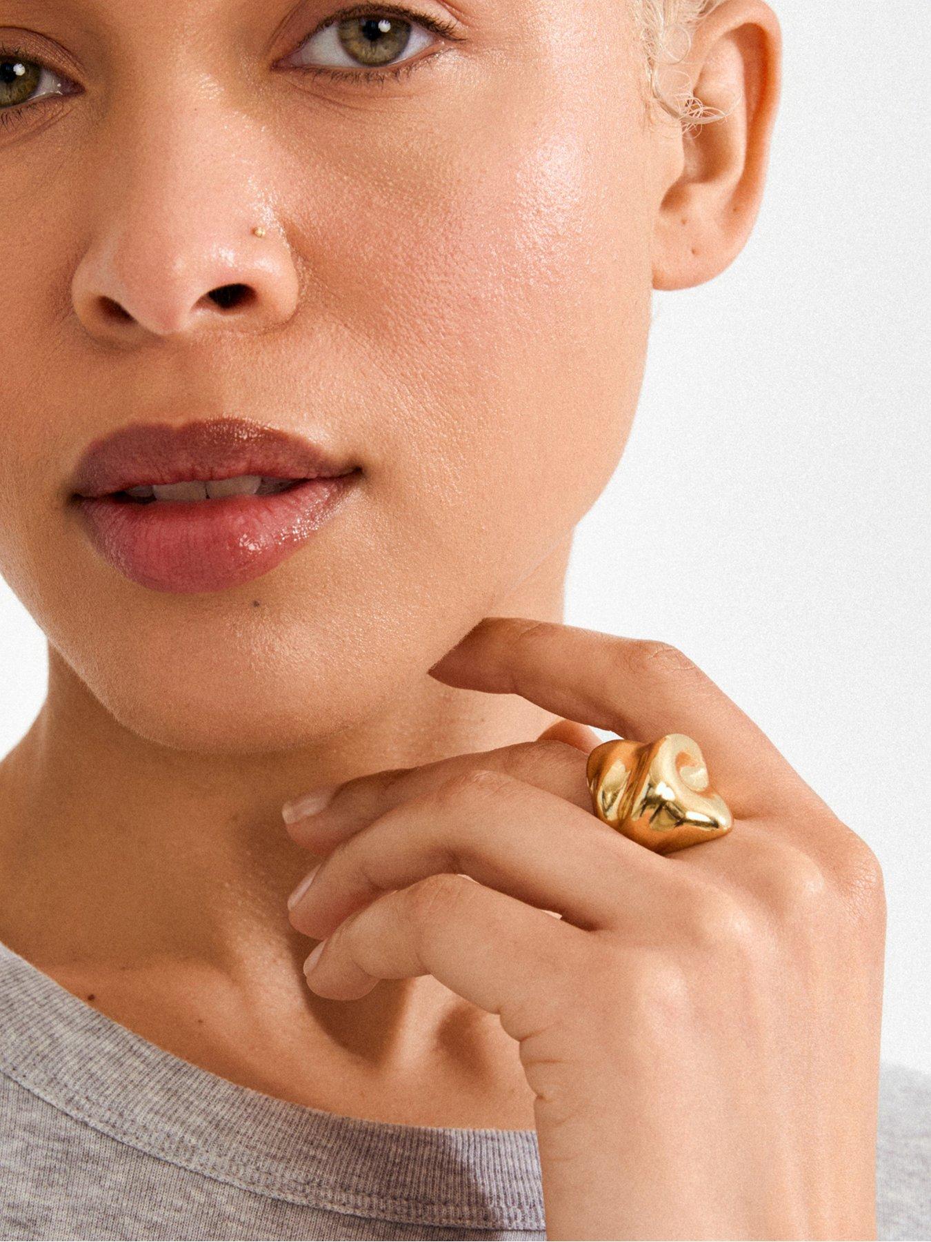 Pilgrim JOHNNIE ring gold-plated