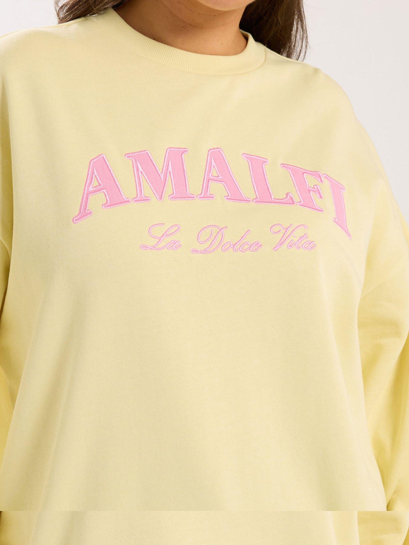 Image 4 of 5 of Yours Curve Amalfi Applique Sweatshirt